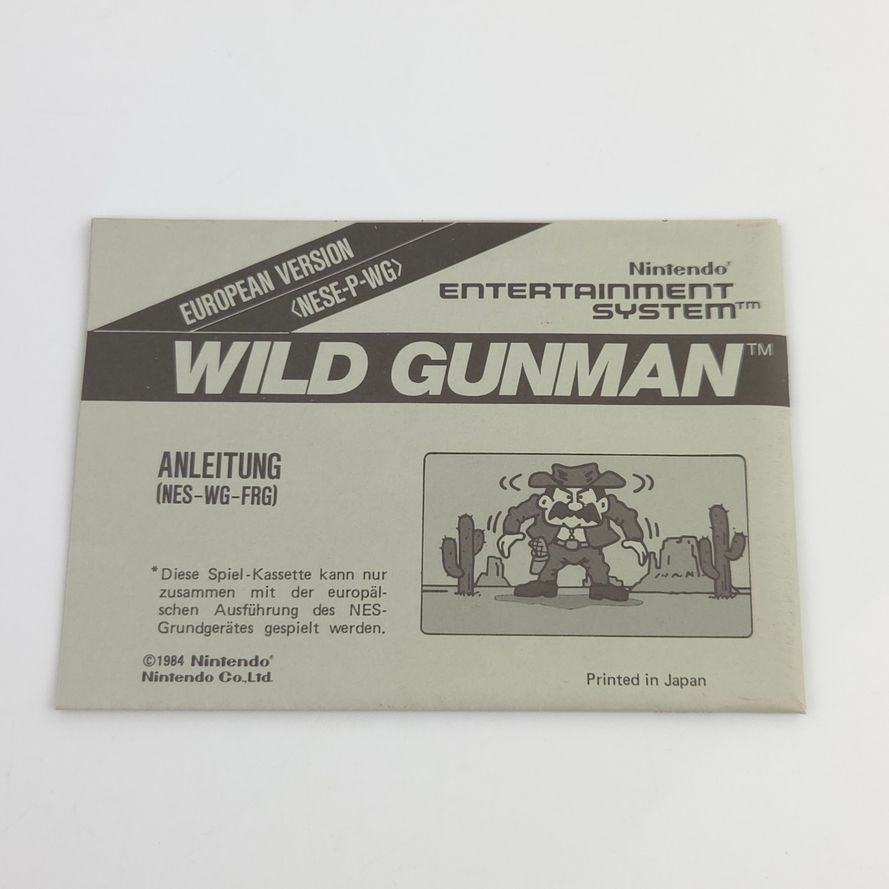 Nintendo NES Spiel – Wild Gunman (OVP PAL)