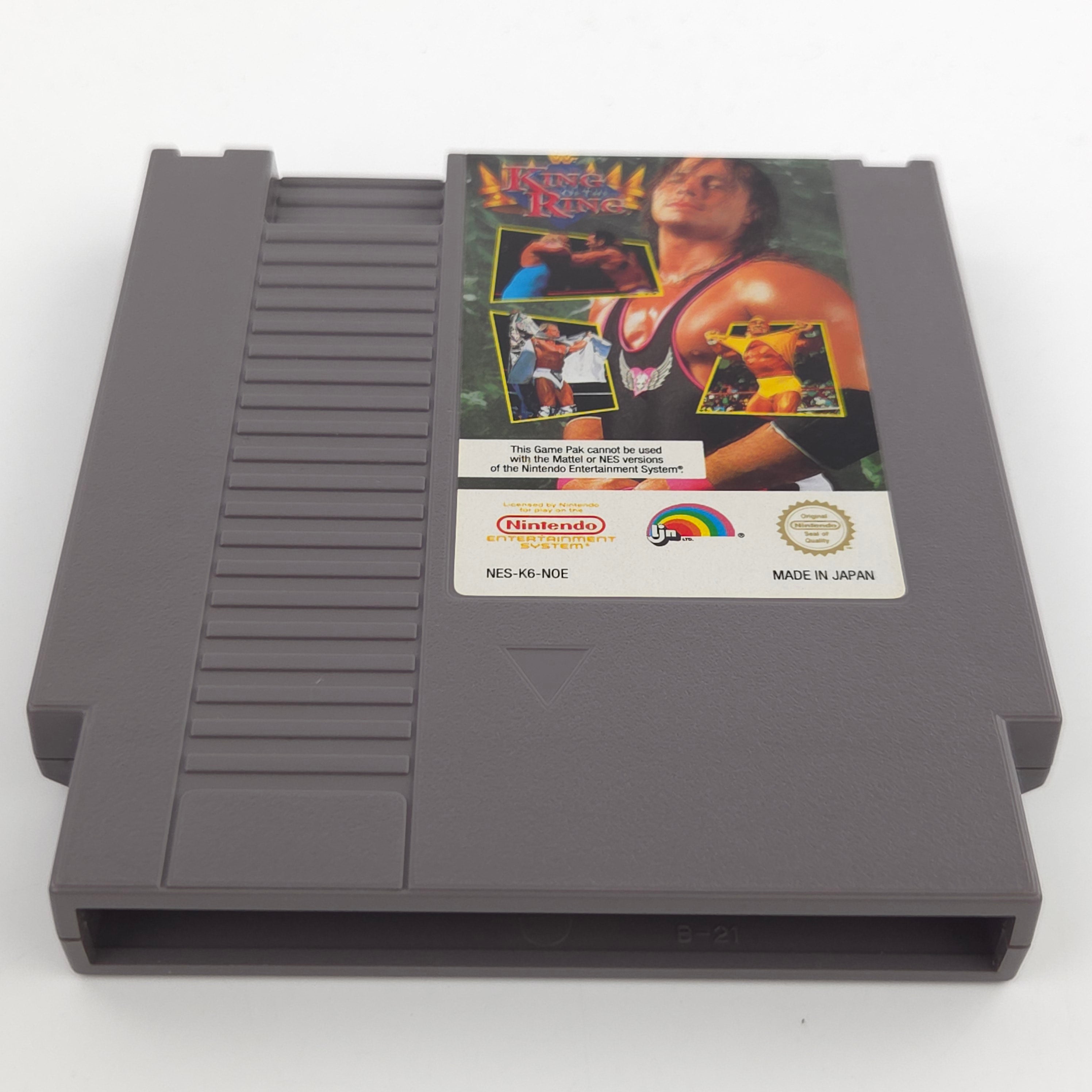 NES Spiel WWF King of the Ring Modul Schutzhülle NOE