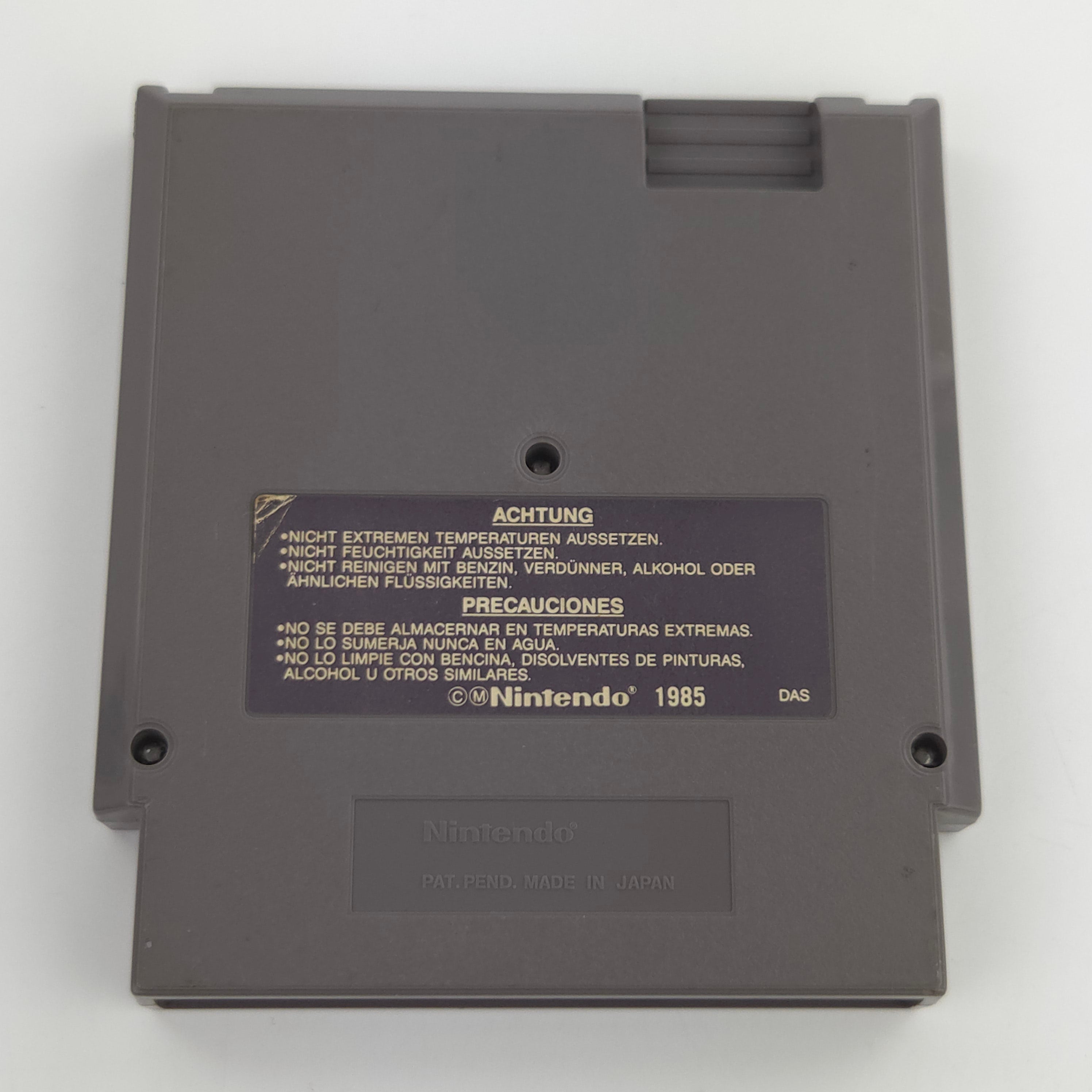 NES Spiel WWF Wrestle Mania Modul inkl Schutzhülle PAL B