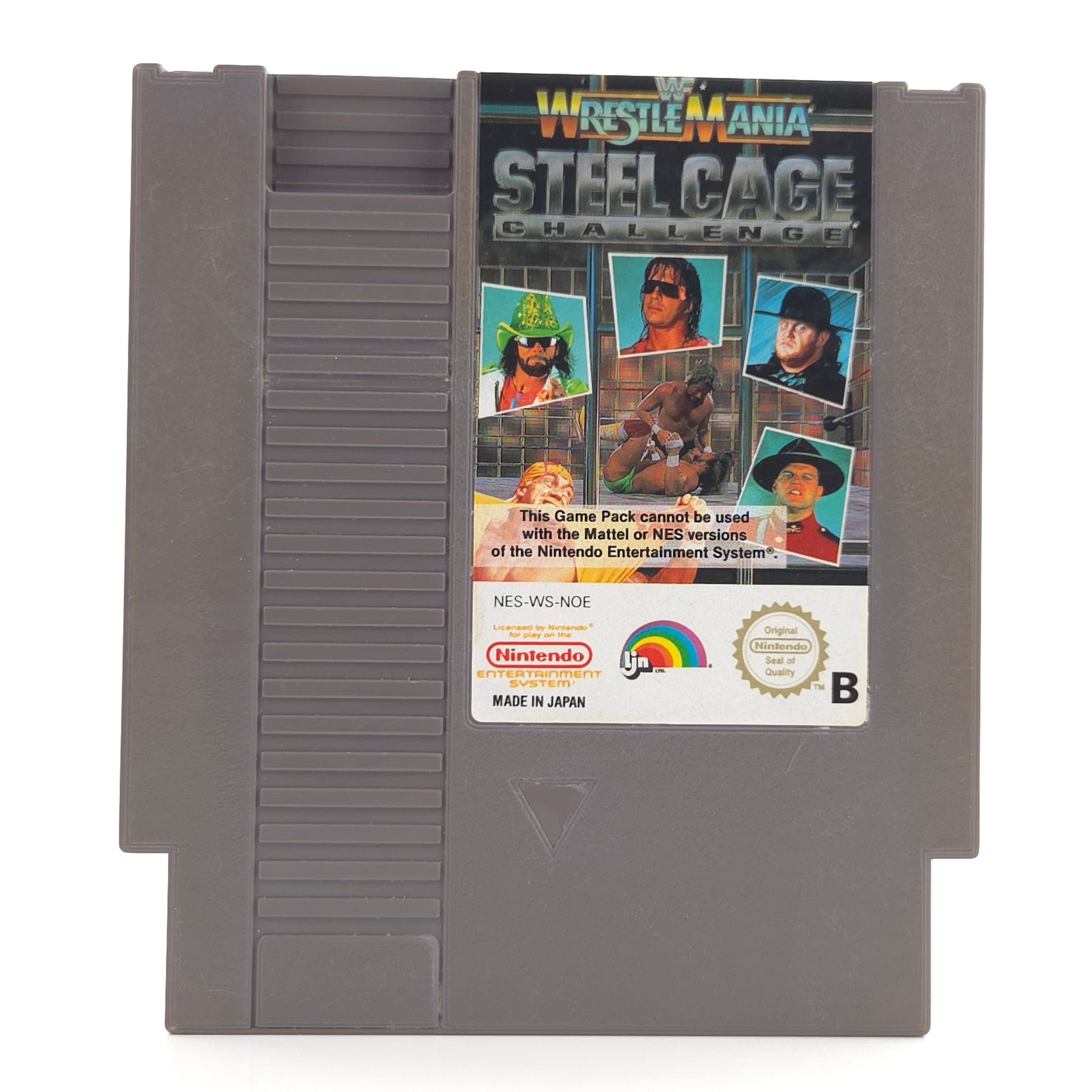 NES Spiel WWF Wrestle Mania Steel Cage Challenge PAL NOE