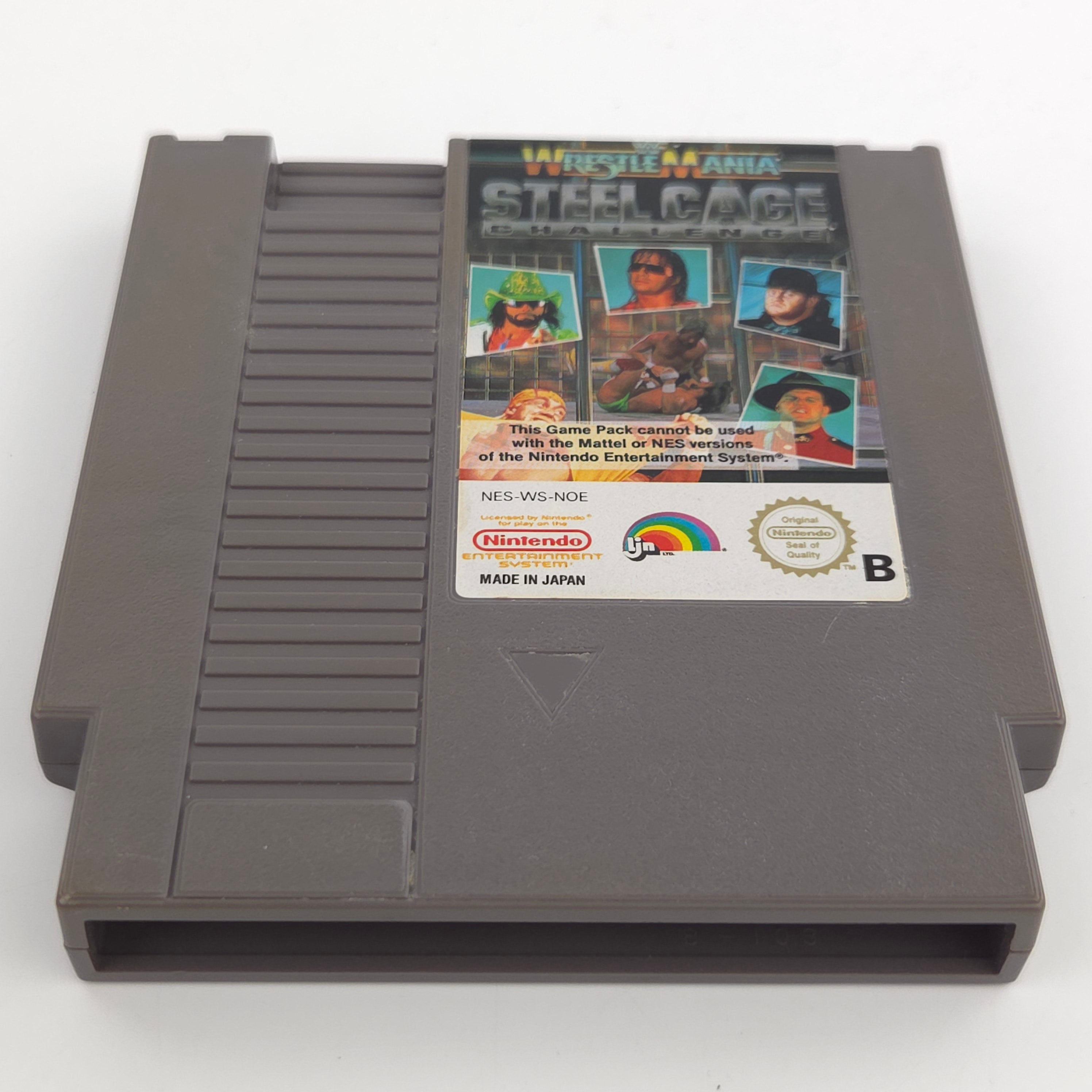 NES Spiel WWF Wrestle Mania Steel Cage Challenge PAL NOE