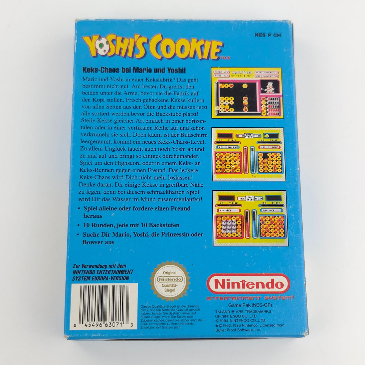 Nintendo NES Spiel Yoshi Cookie OVP PAL NOE