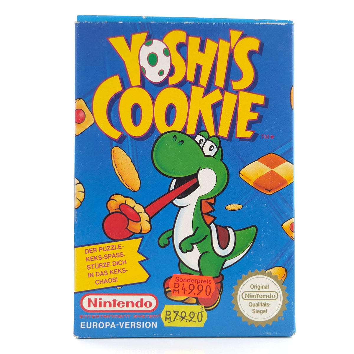 Nintendo NES Spiel Yoshi Cookie OVP PAL NOE