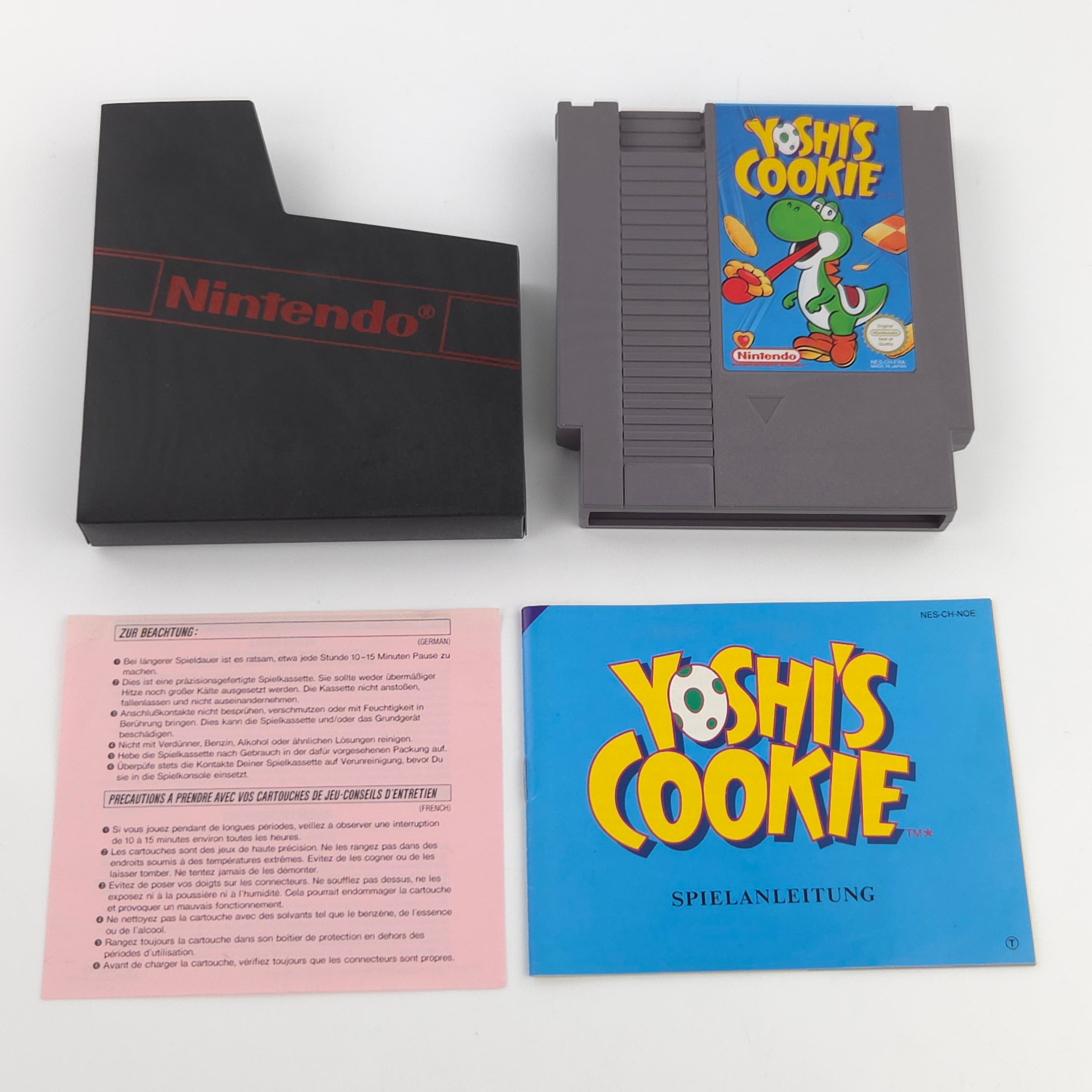 Nintendo NES Spiel Yoshi Cookie OVP PAL NOE