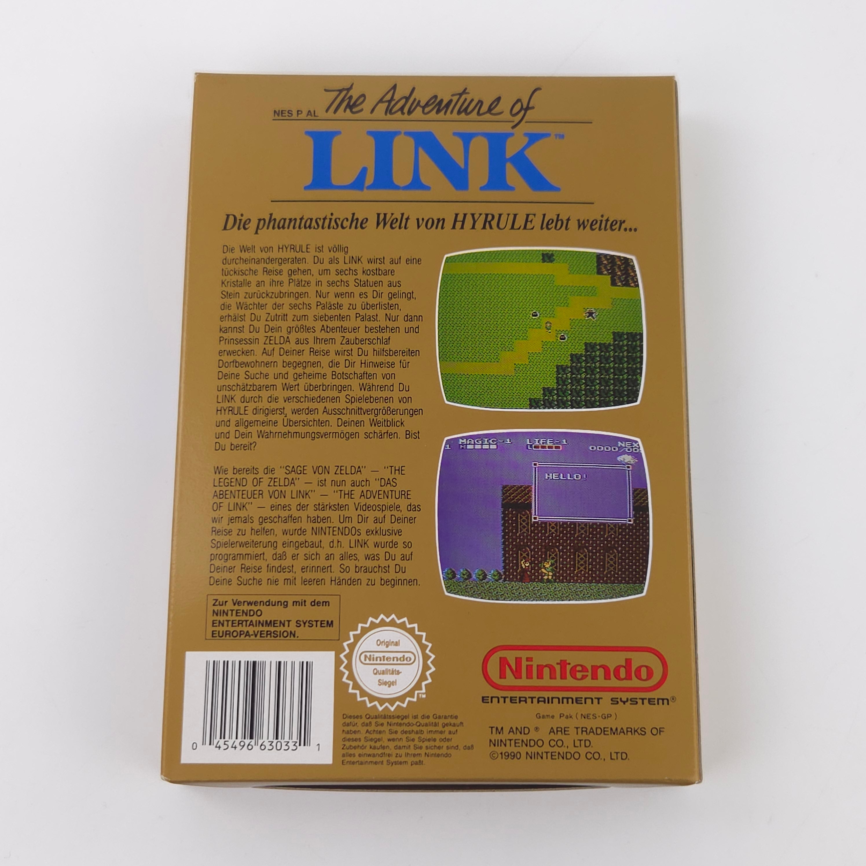 Nintendo NES Spiel – Zelda II The Adventure of Link (OVP)