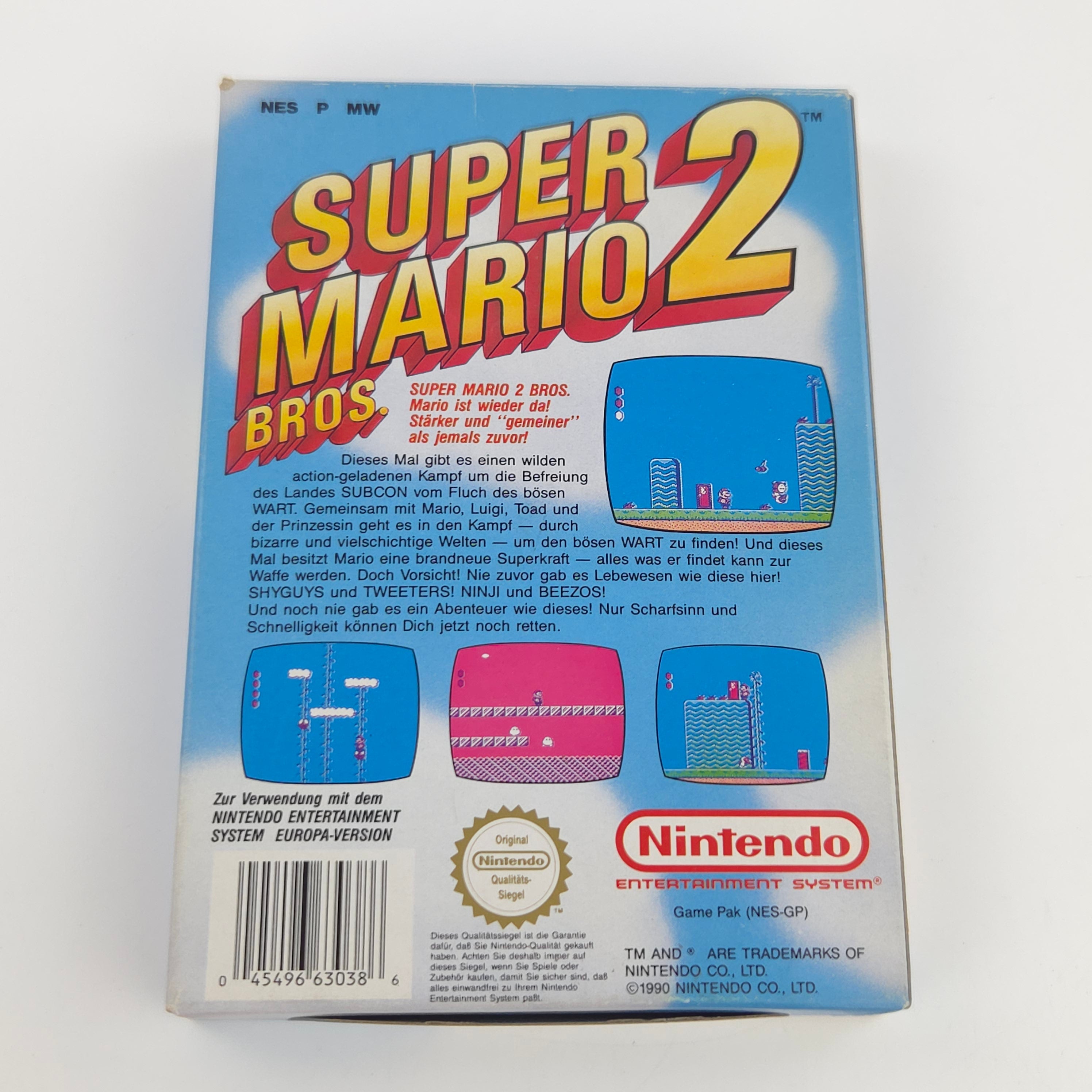 NES Spiel Super Mario Bros. 1-3 Bundle Berater OVP PAL B