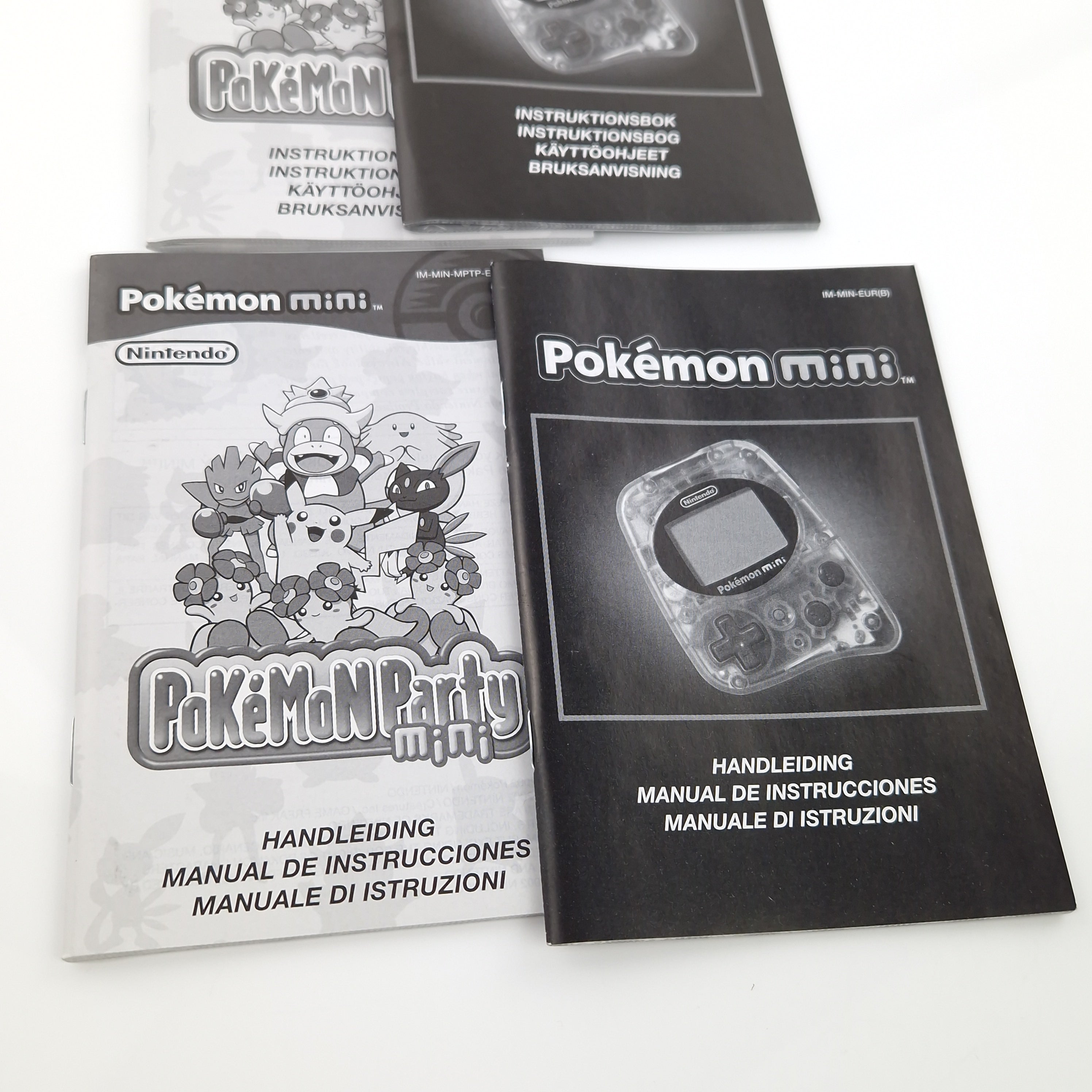 Nintendo Pokemon Mini Konsole Blau inkl. Pokemon Party OVP PAL