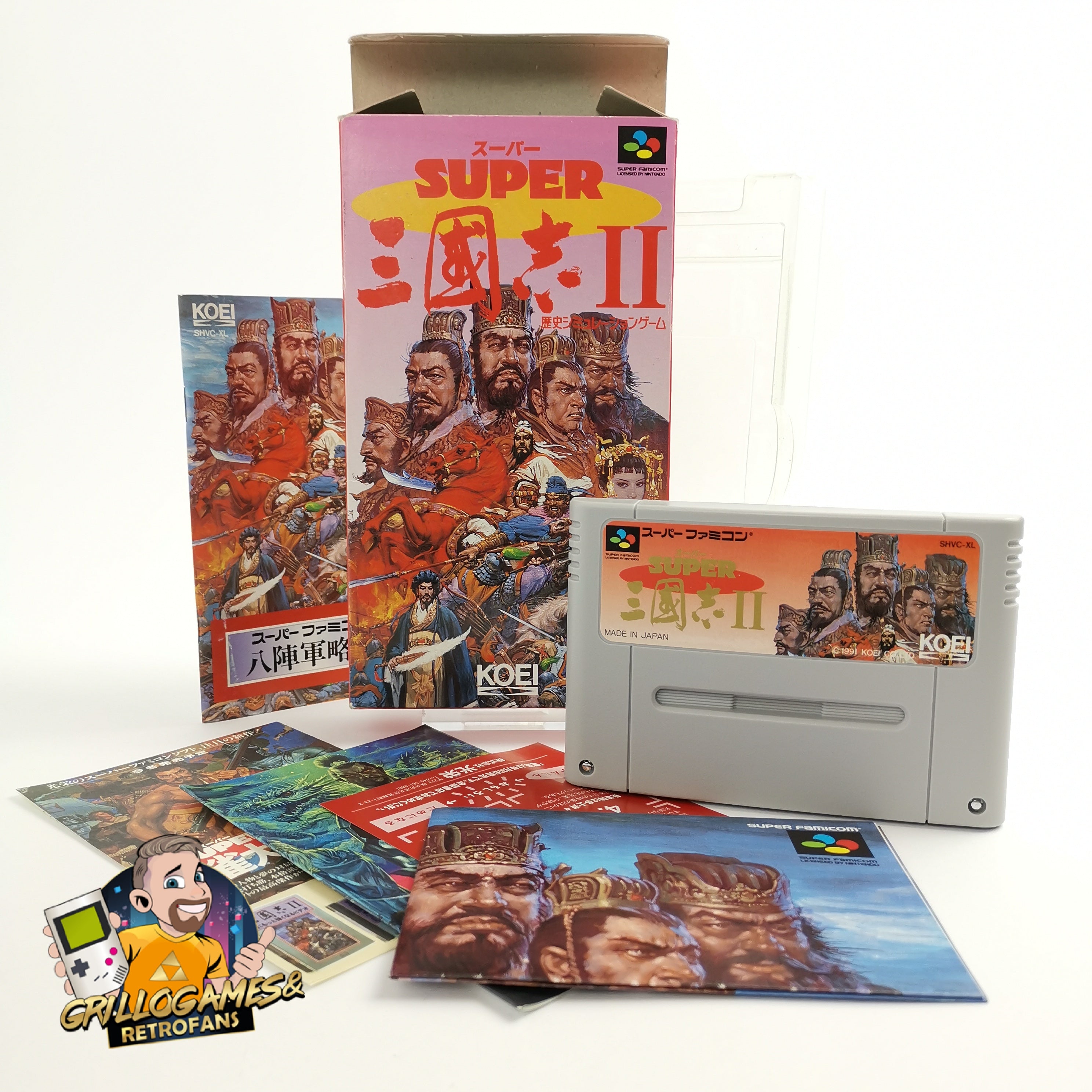 Super Famicom Spiel – Super Sangokushi II 2 OVP Japan