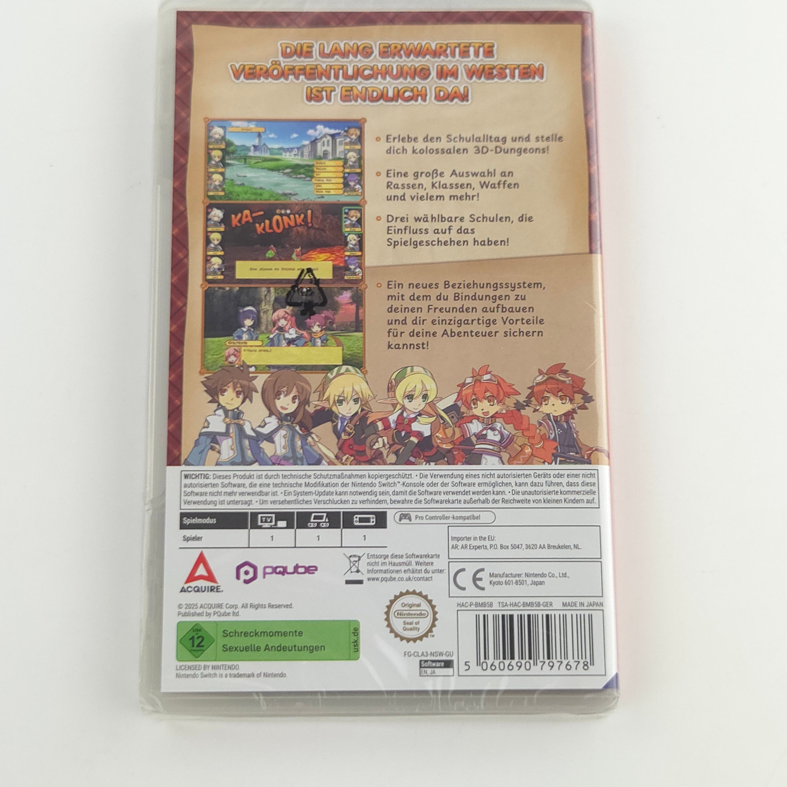 Nintendo Switch Spiel Class of Heroes 3 Neu PAL