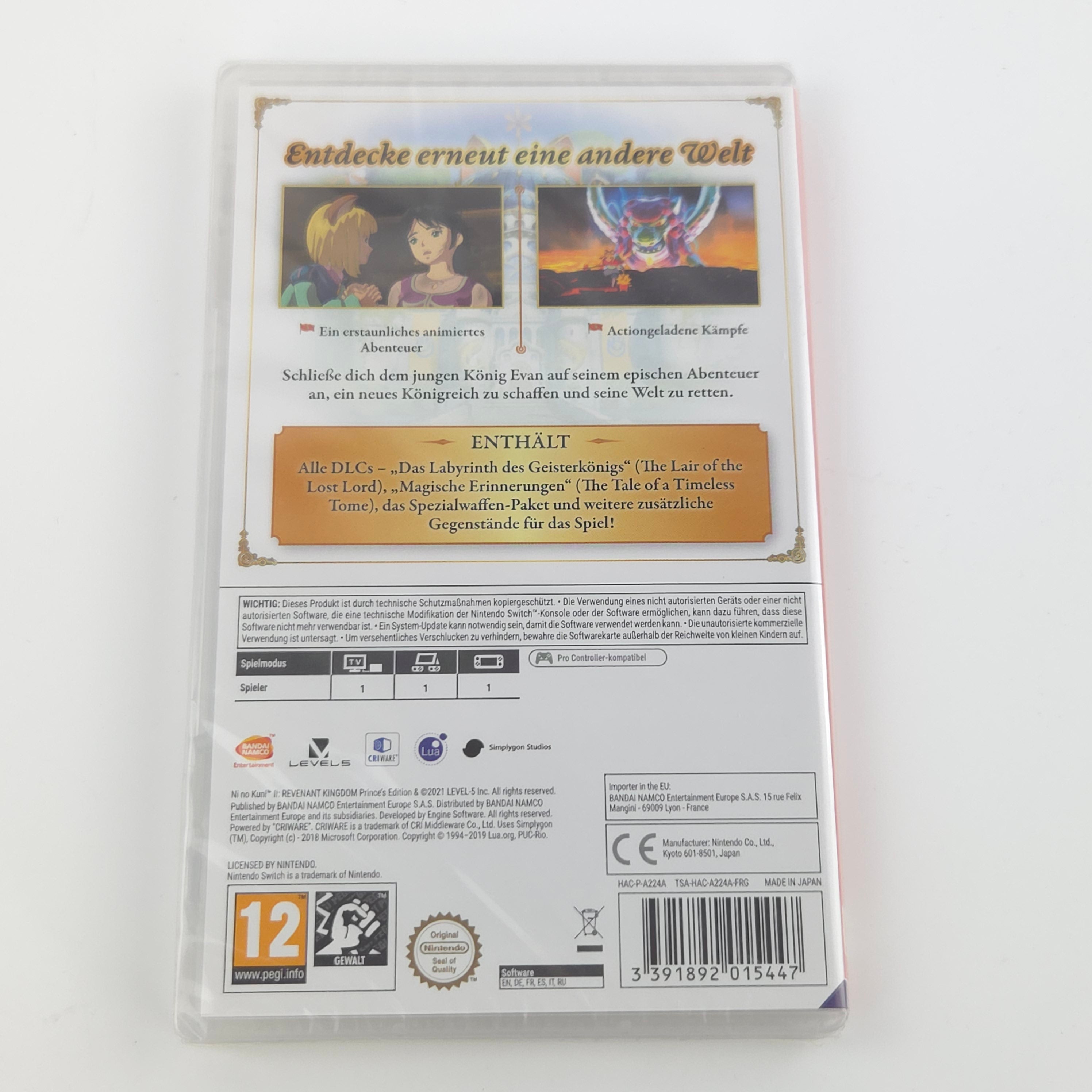 Nintendo Switch Spiel – Ni No Kuni II Schicksal Neu Sealed