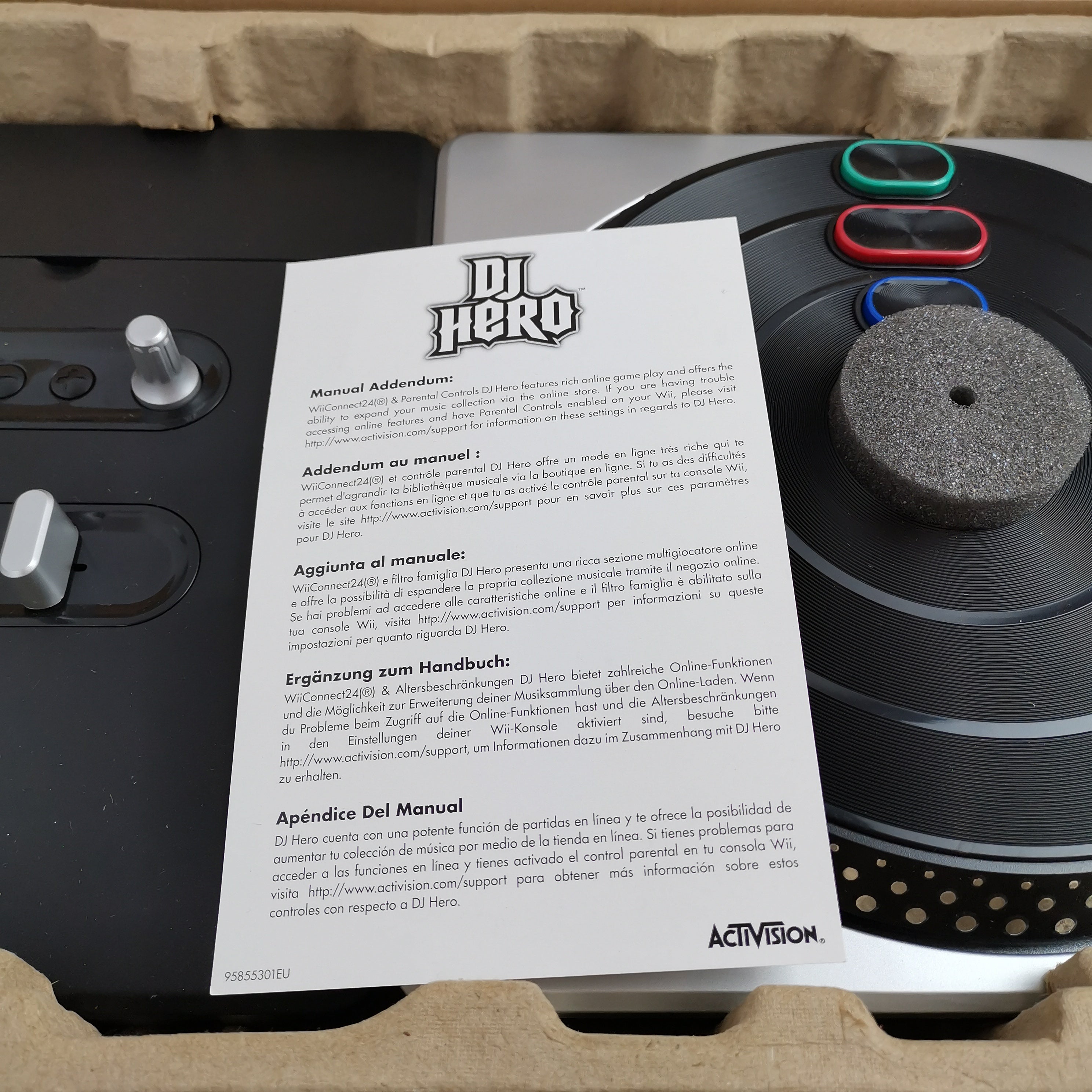 Nintendo Wii Spiel ’ DJ Hero includes Turntable Kit ’ NEU NEW SEALED OVP