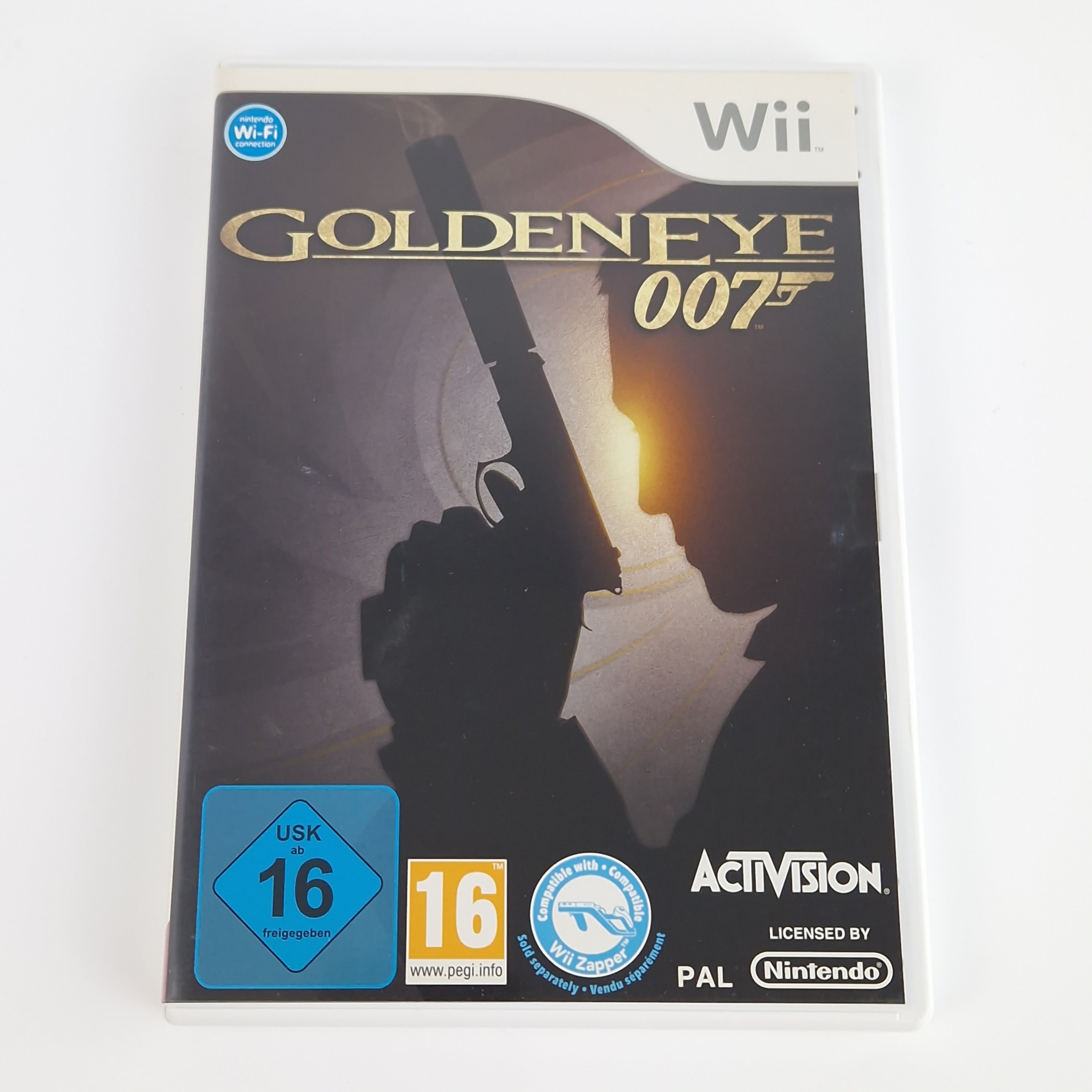 Nintendo Wii Spiel – Goldeneye 007 mit James Bond Gamepad