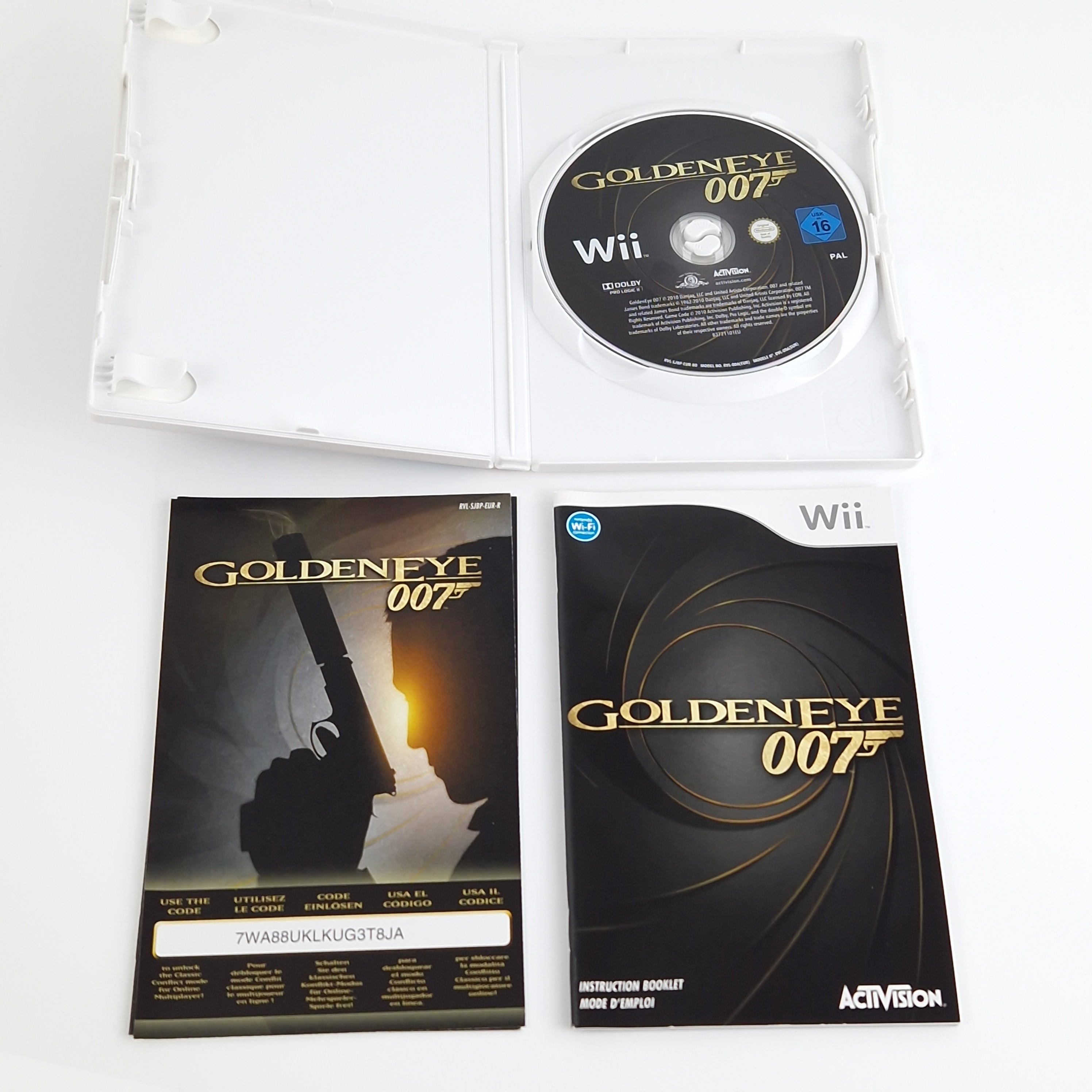 Nintendo Wii Spiel – Goldeneye 007 mit James Bond Gamepad