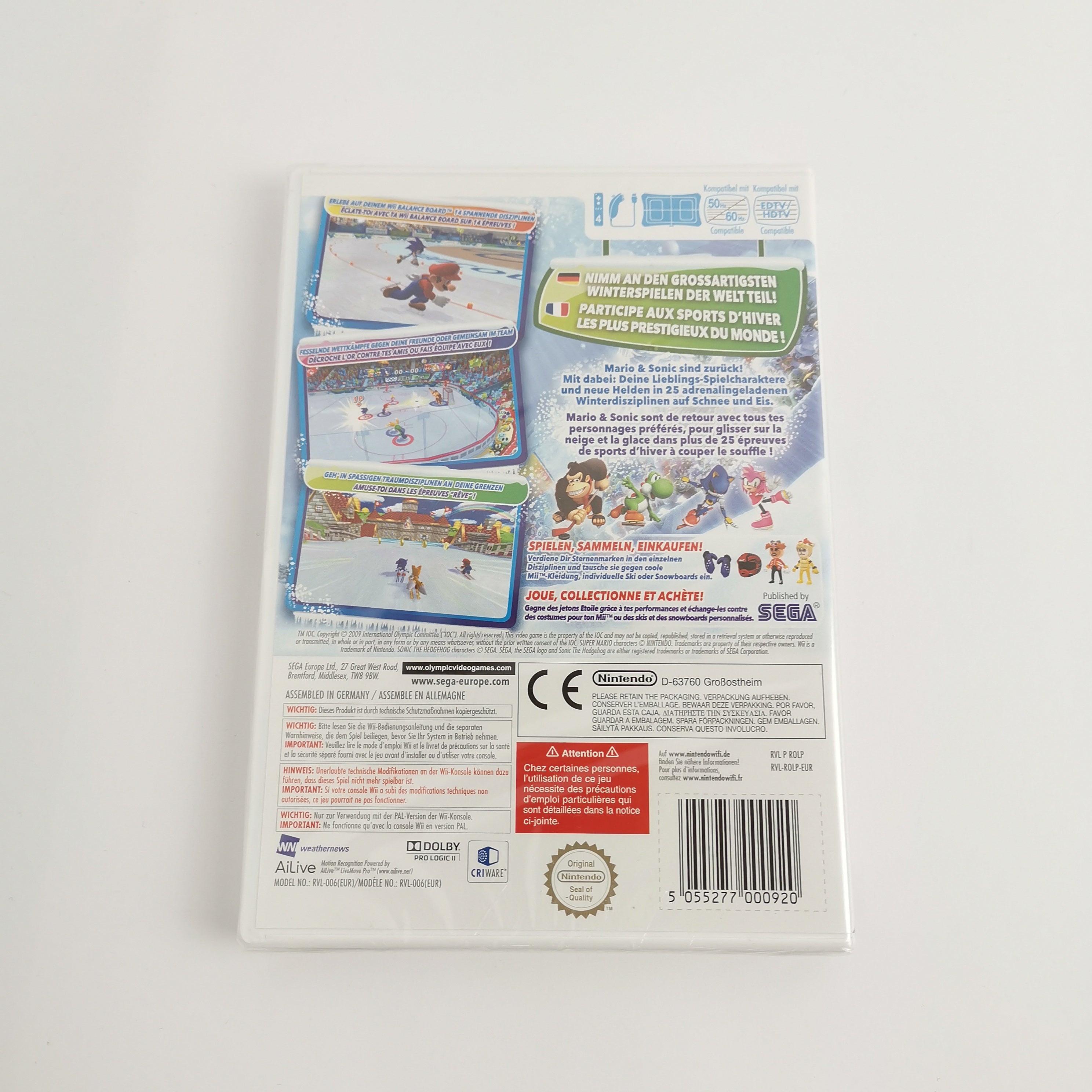 Nintendo Wii Spiel – Mario Sonic Olympic Winter Games Neu