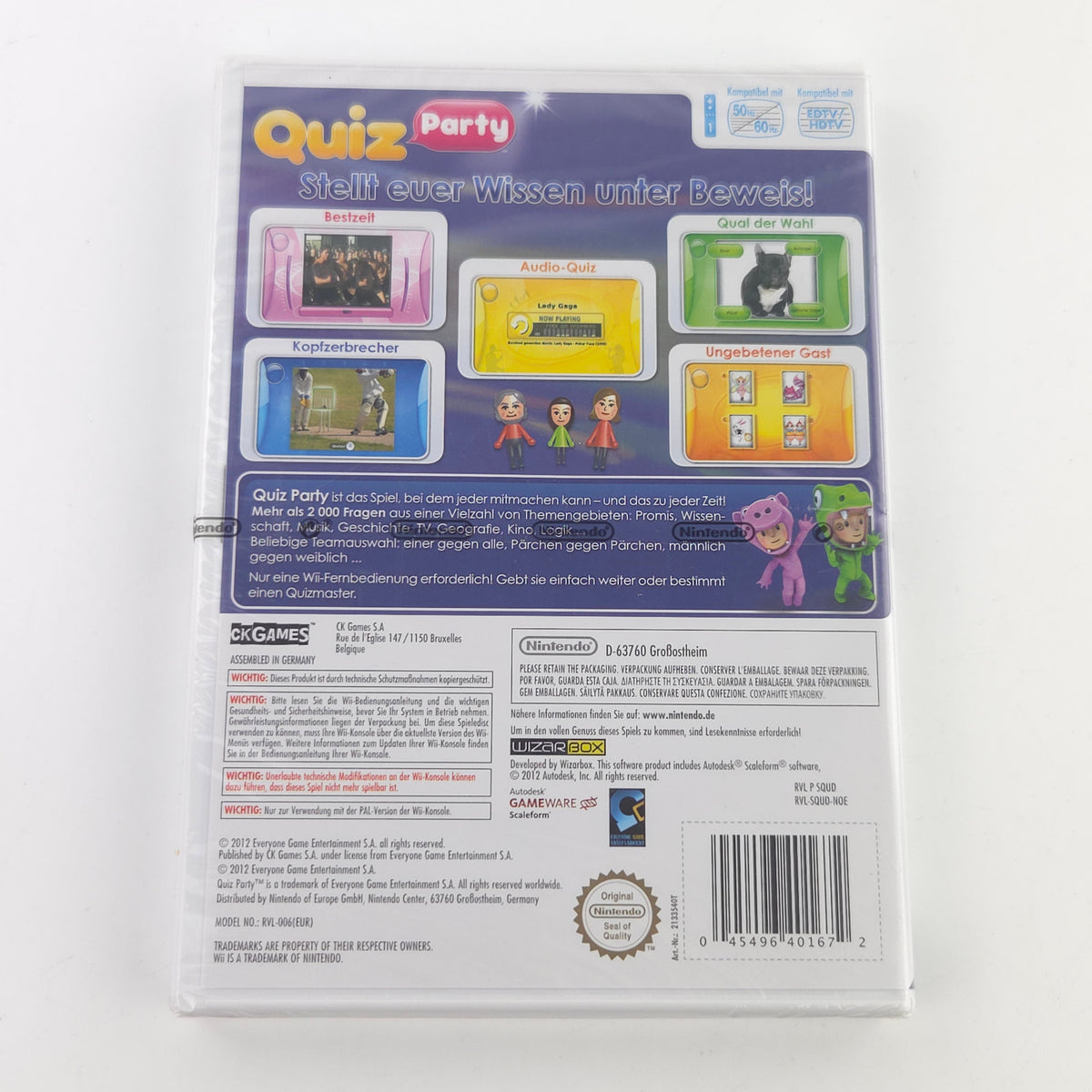 Nintendo Wii Spiel: Quiz Party - NEU SEALED OVP (PAL DE)