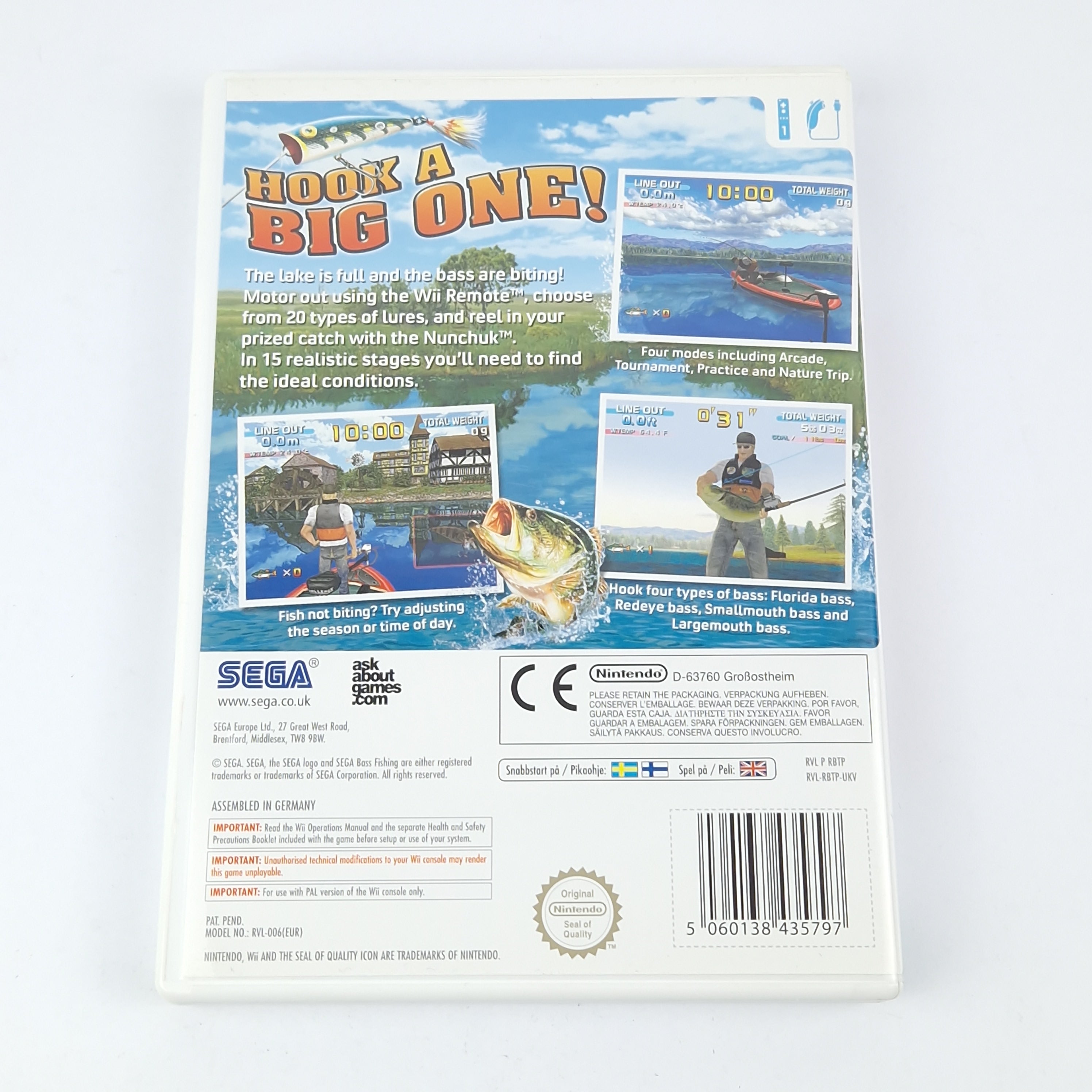 Nintendo Wii Spiel – Sega Bass Fishing OVP PAL