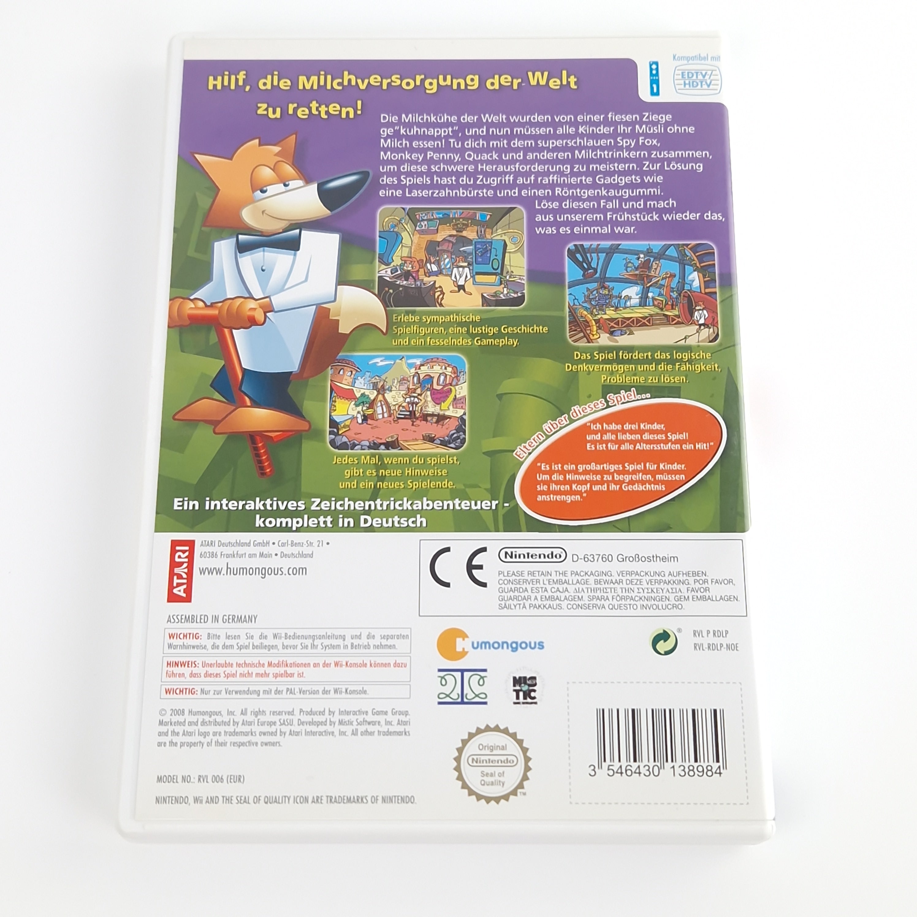 Nintendo Wii Spiel – Spyfox in das Milchkartell OVP PAL