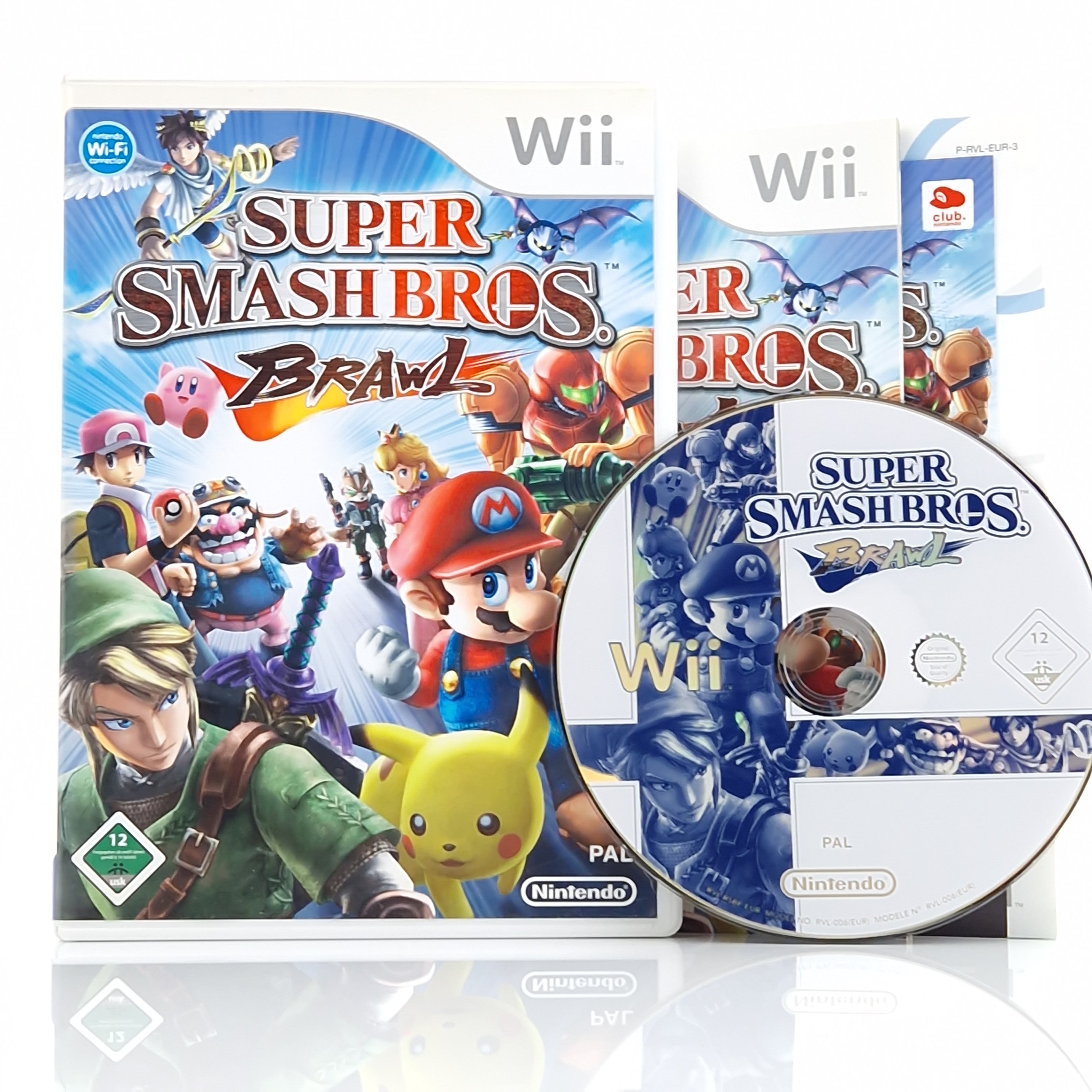 Nintendo Wii Spiel – Super Smash Bros Brawl OVP PAL