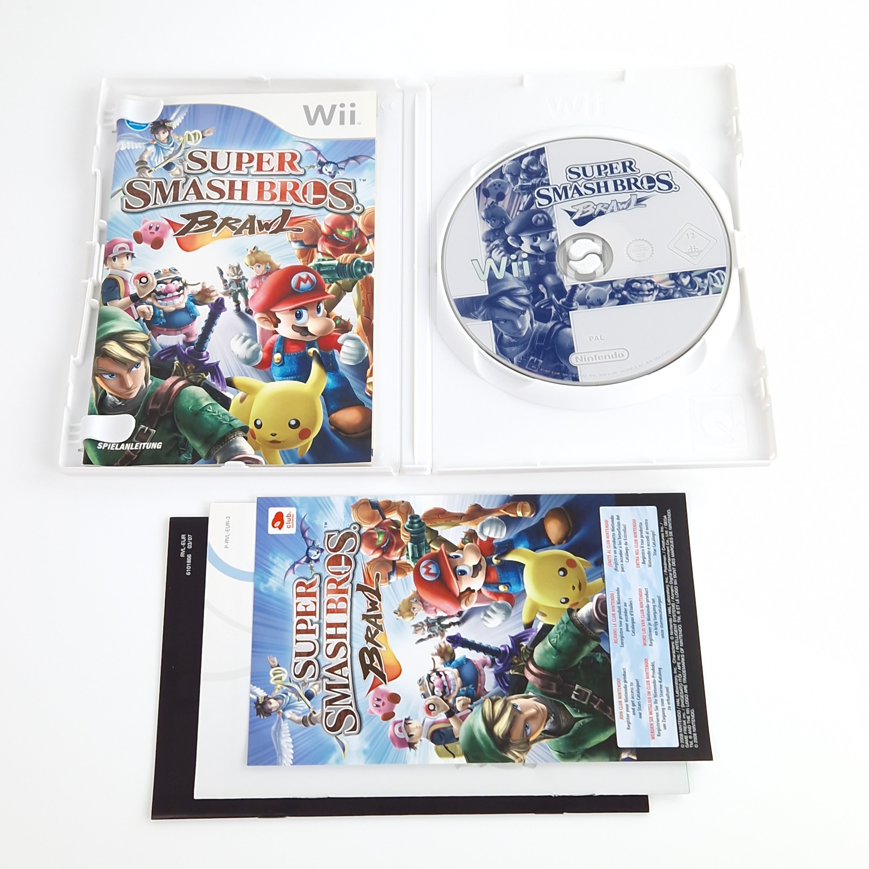 Nintendo Wii Spiel – Super Smash Bros Brawl OVP PAL