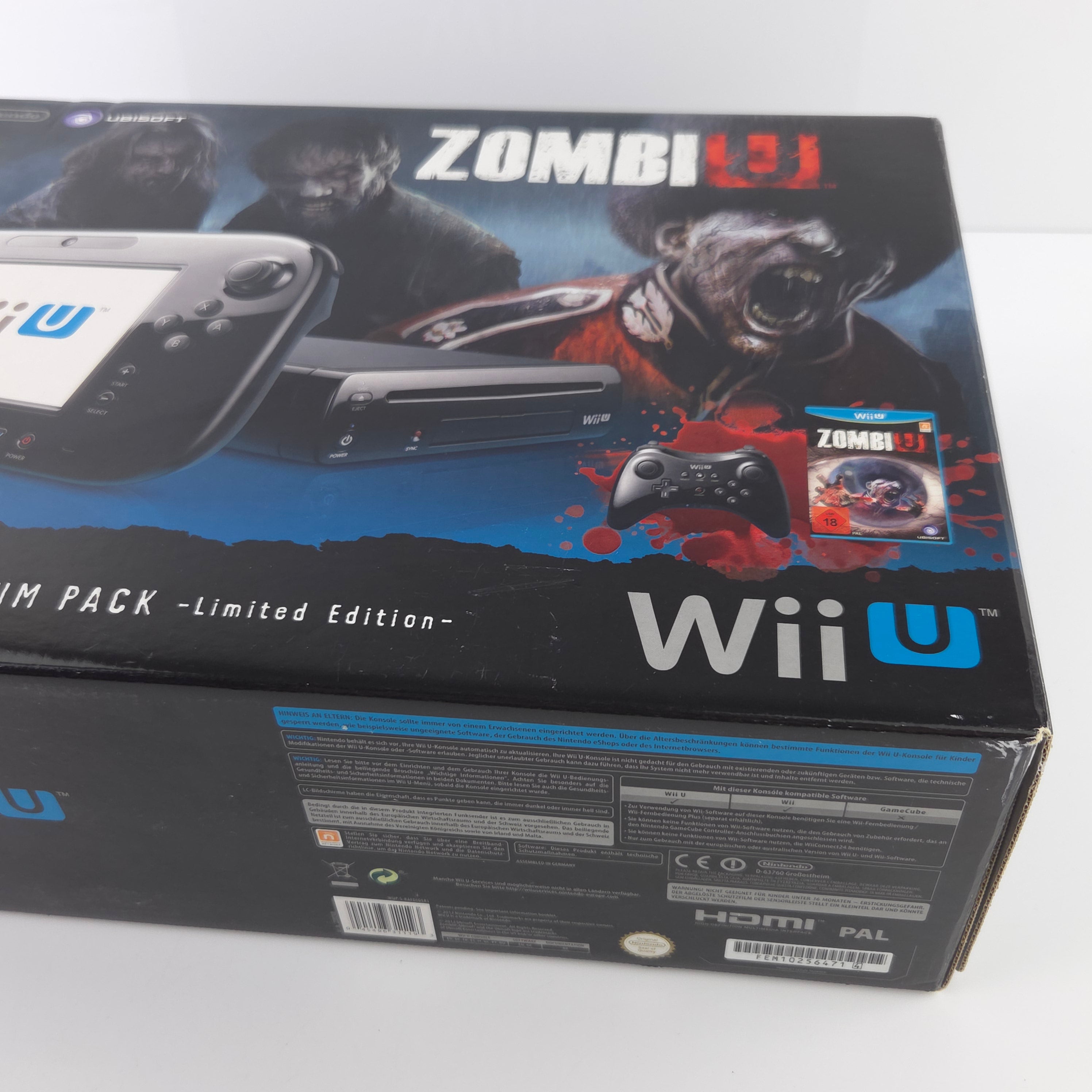 Nintendo Wii U Konsole – Zombie U Premium Pack Limited OVP PAL