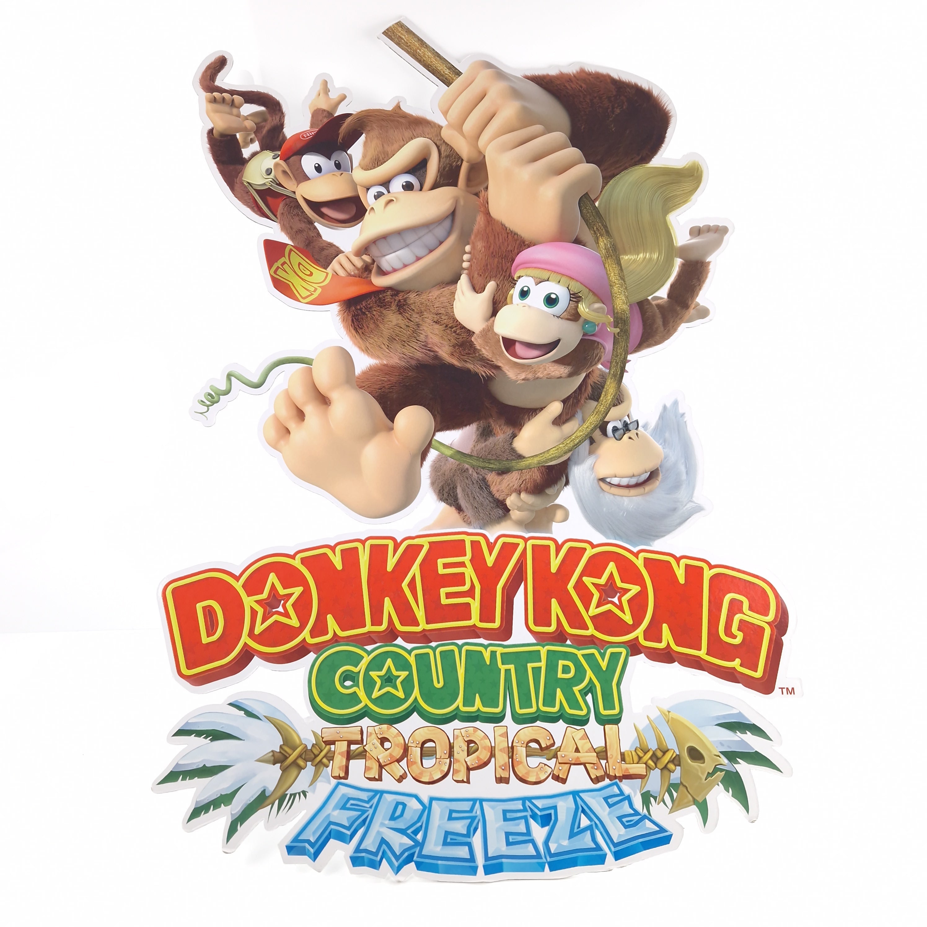 Nintendo Wii U Promo Aufsteller Donkey Kong Country Tropical