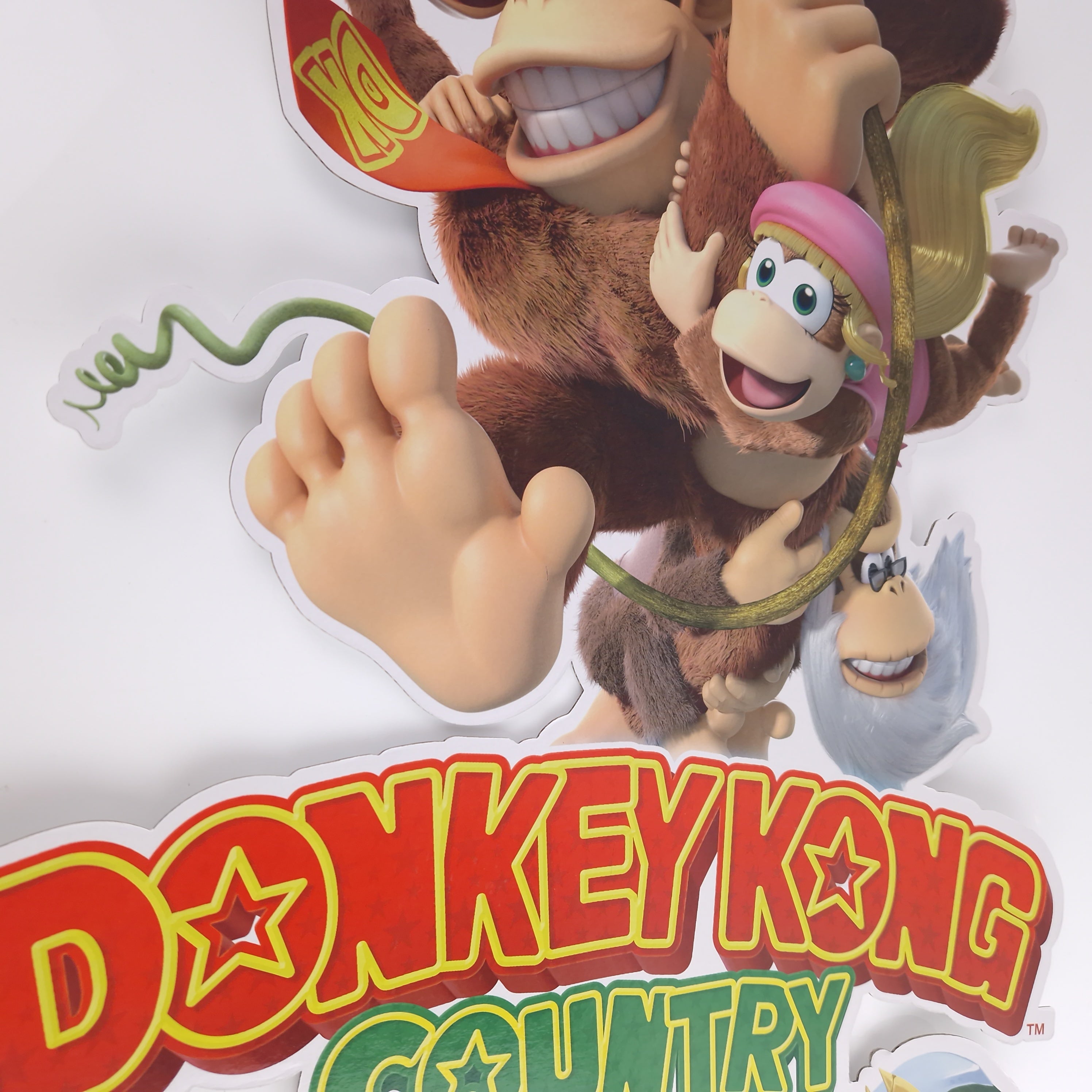 Nintendo Wii U Promo Aufsteller Donkey Kong Country Tropical