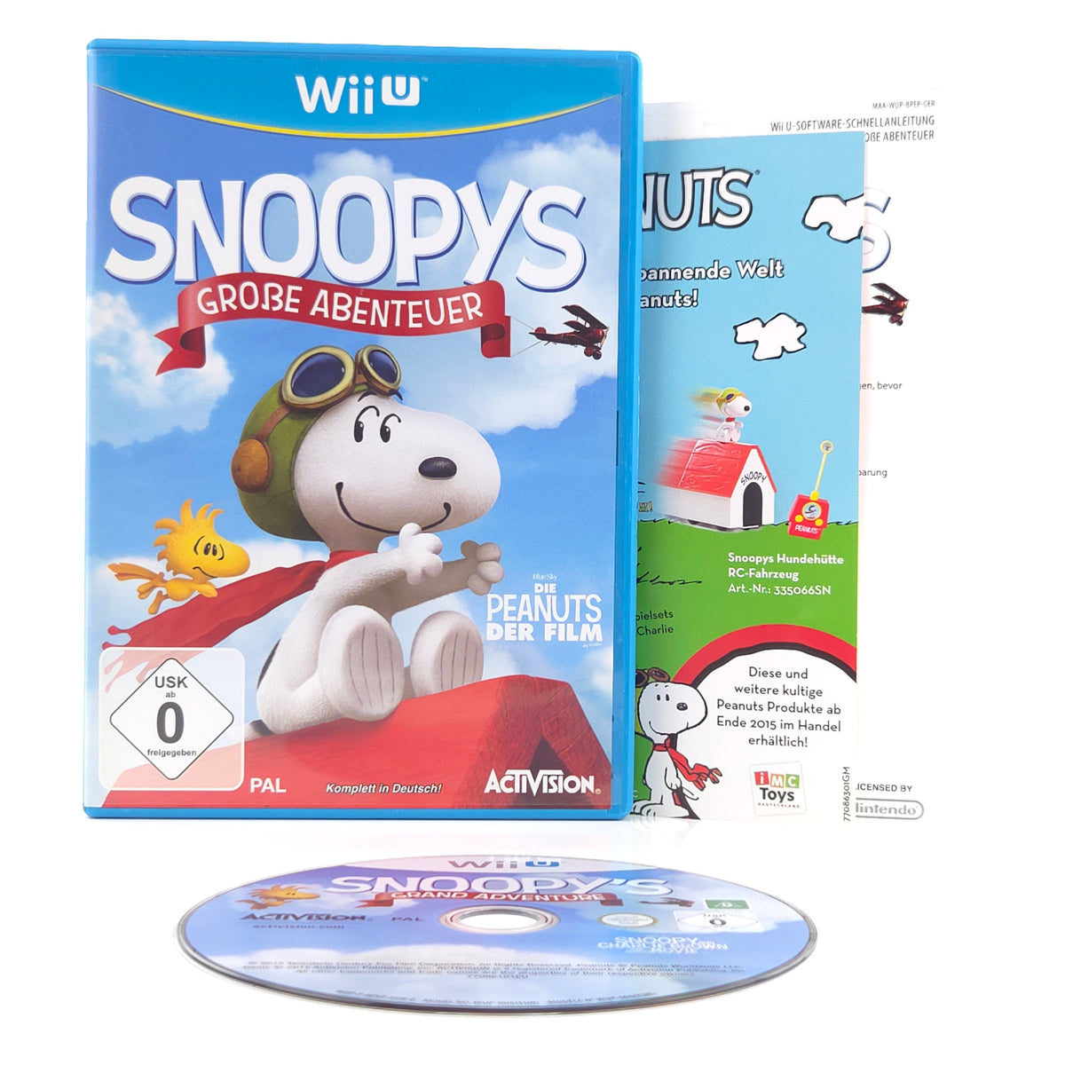 Nintendo Wii U Spiel Snoopys Große Abenteuer OVP