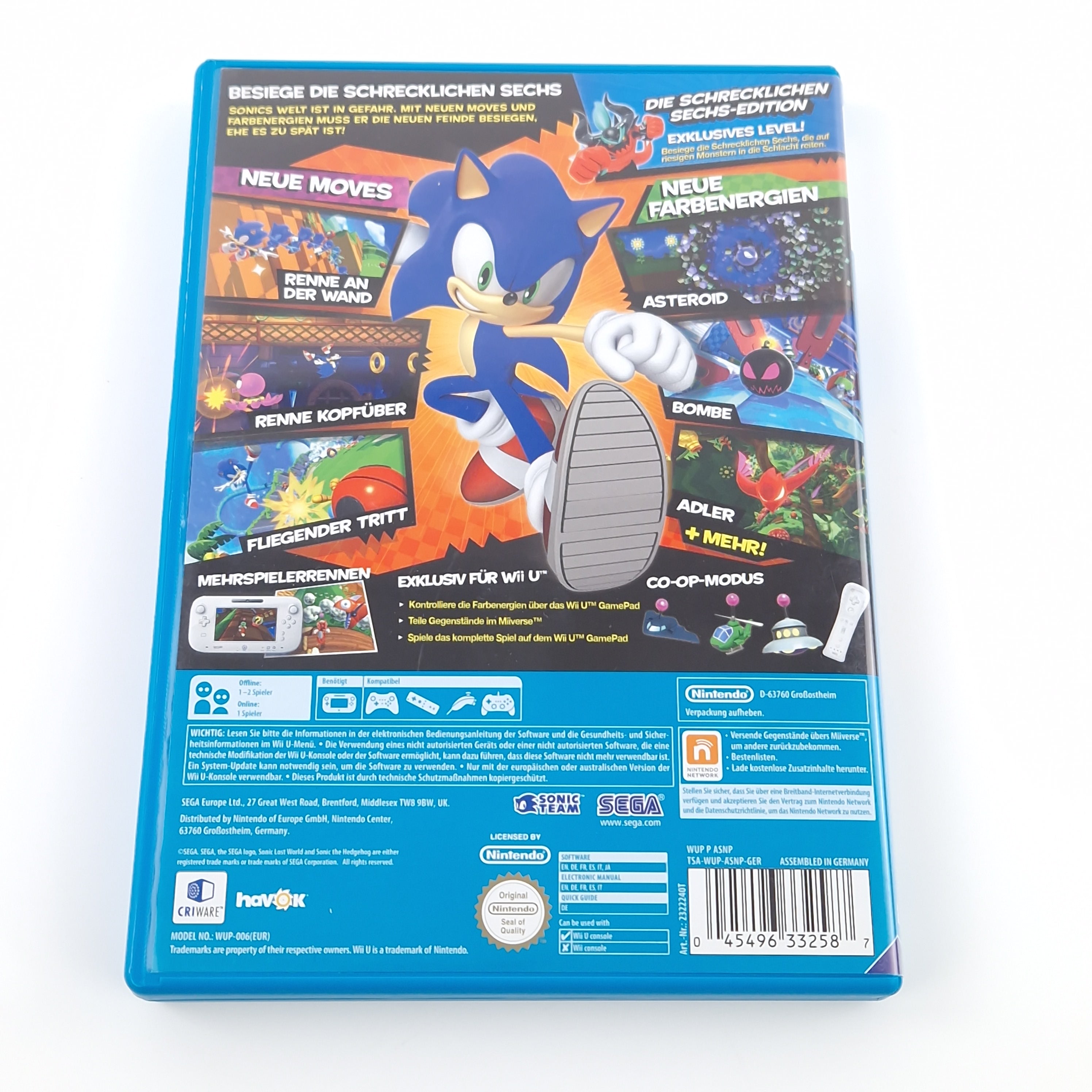 Nintendo Wii U Spiel – Sonic Lost World (OVP PAL)