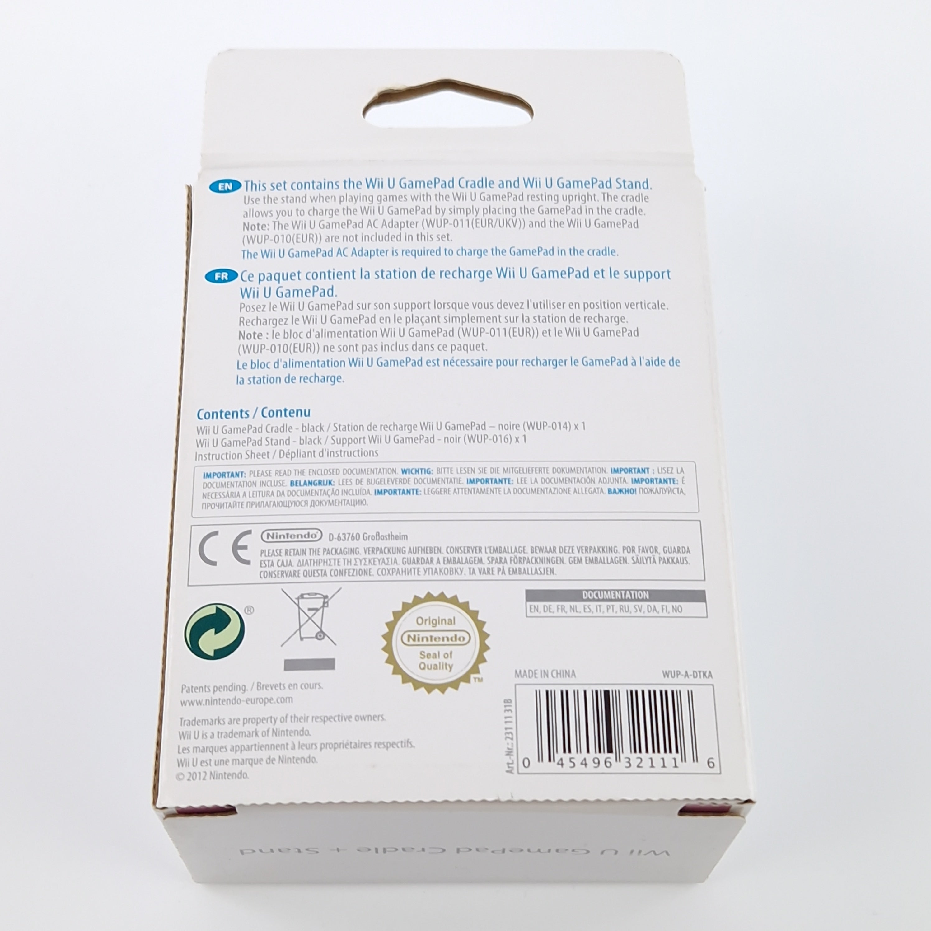 Nintendo Wii U Zubehör – Gamepad Cradle und Stand OVP