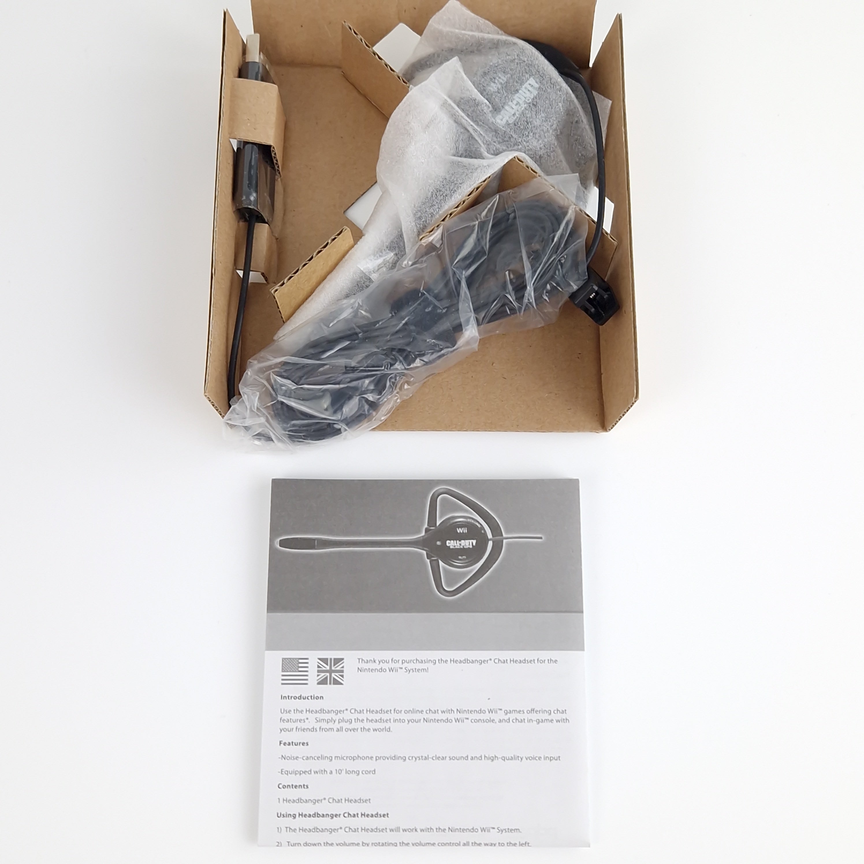 Nintendo Wii Zubehör – Call of Duty Black Ops Chat Headset Neu