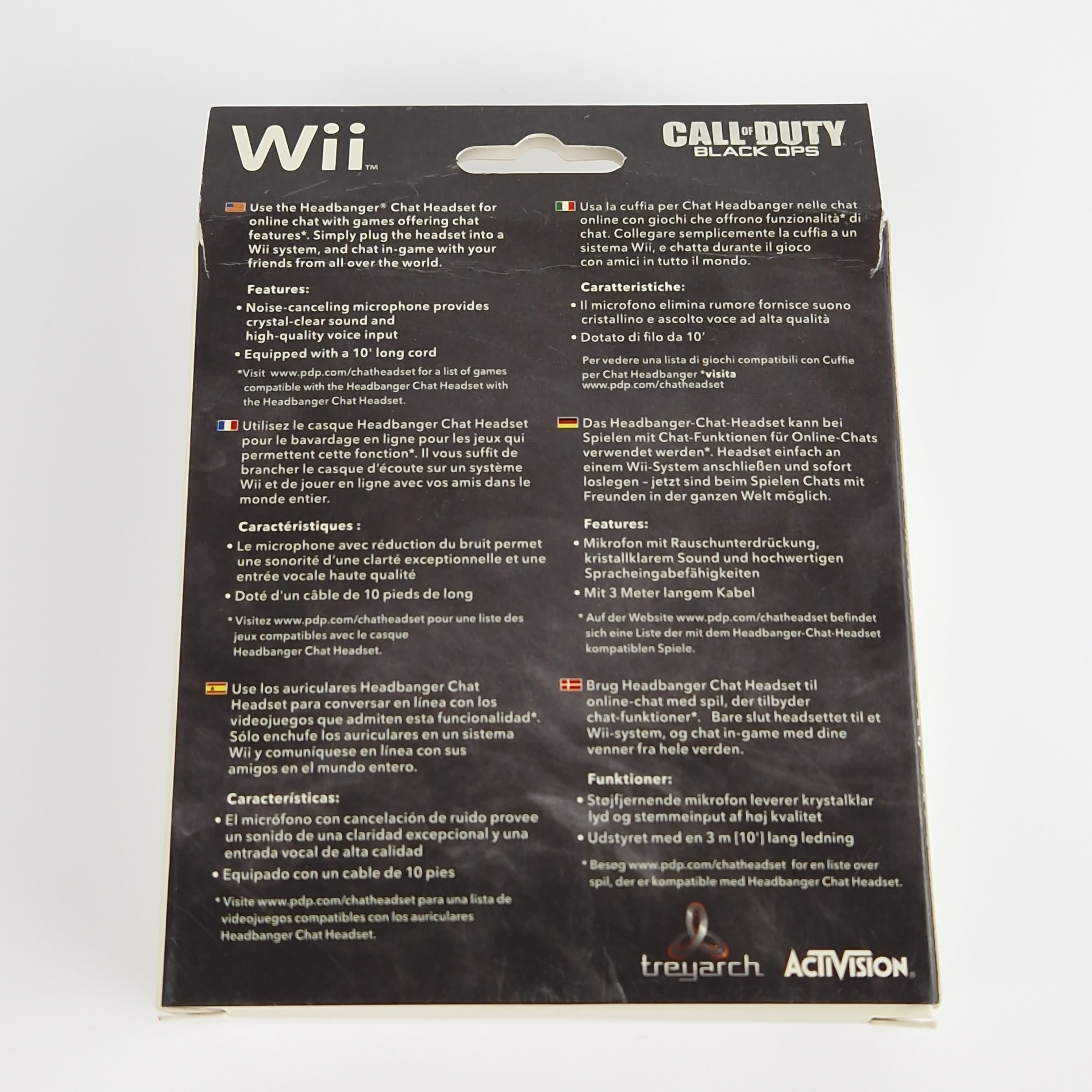 Nintendo Wii Zubehör – Call of Duty Black Ops Chat Headset Neu