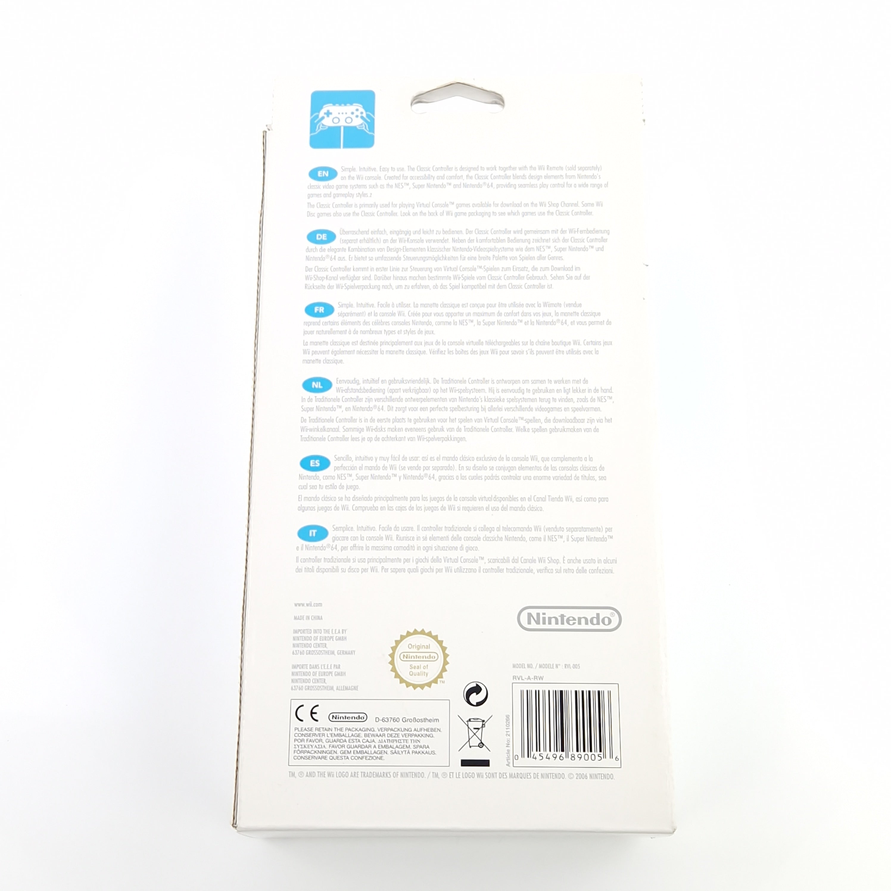 Nintendo Wii Original Classic Controller Zubehör Neu OVP