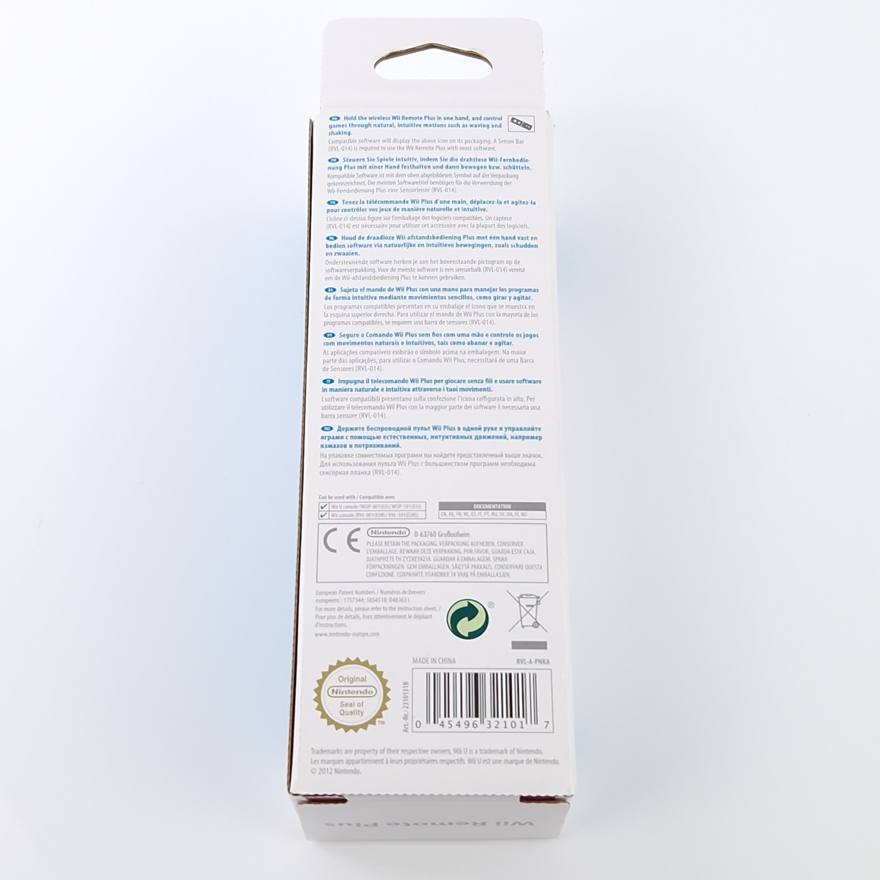 Nintendo Wii Zubehör – Wii Remote Plus Black Controller OVP