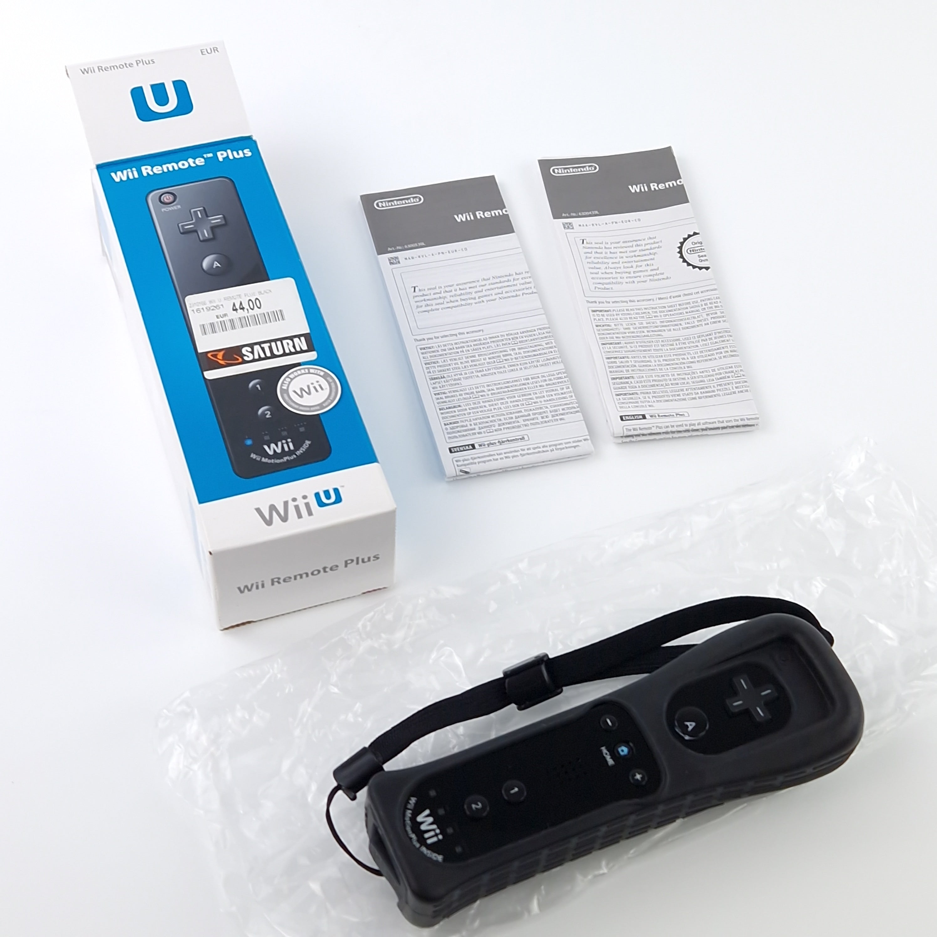 Nintendo Wii Zubehör – Wii Remote Plus Black Controller OVP