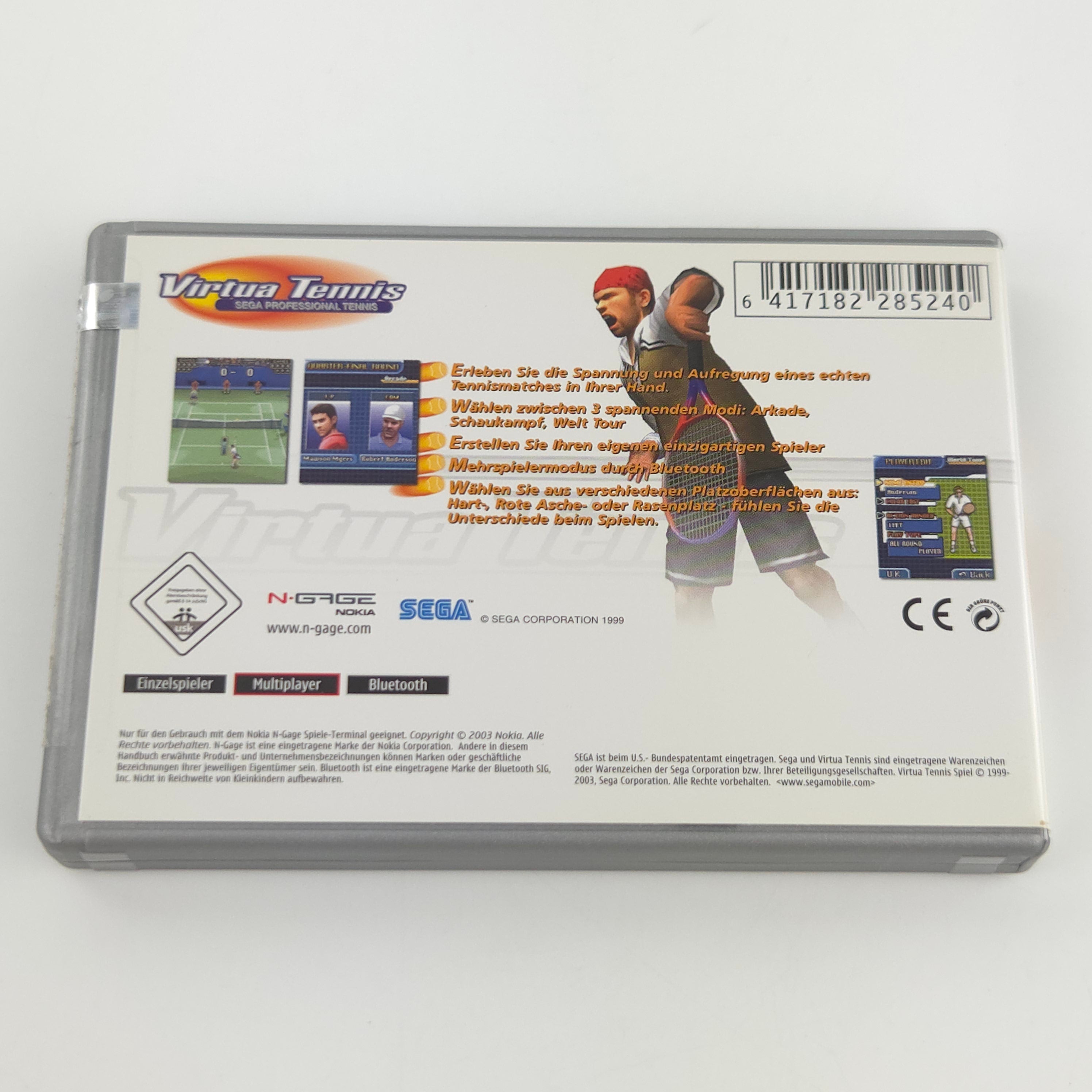 Nokia N-Gage Spiel Virtua Tennis OVP PAL