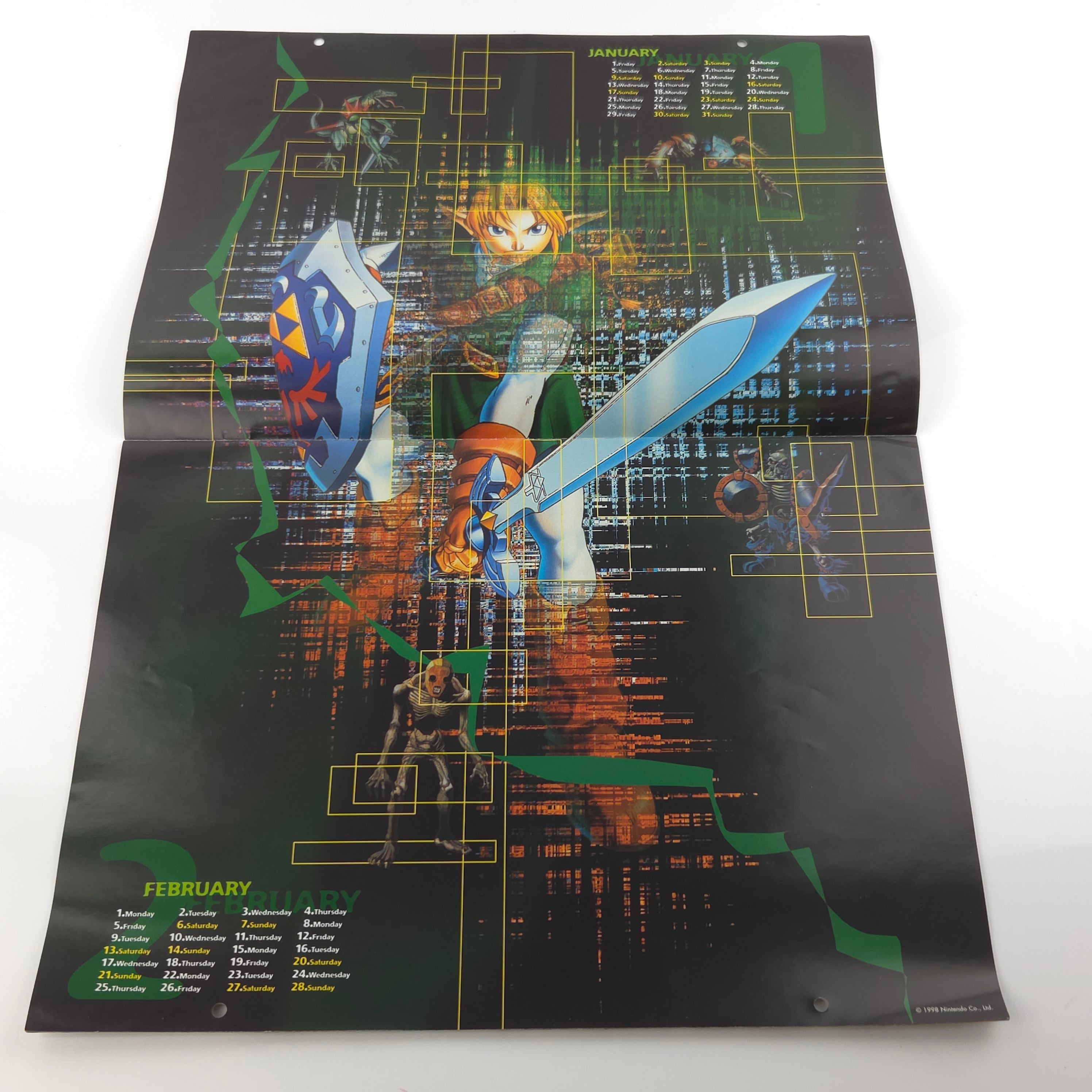 Nintendo Kalender – Official Nintendo Calendar 1999 N64