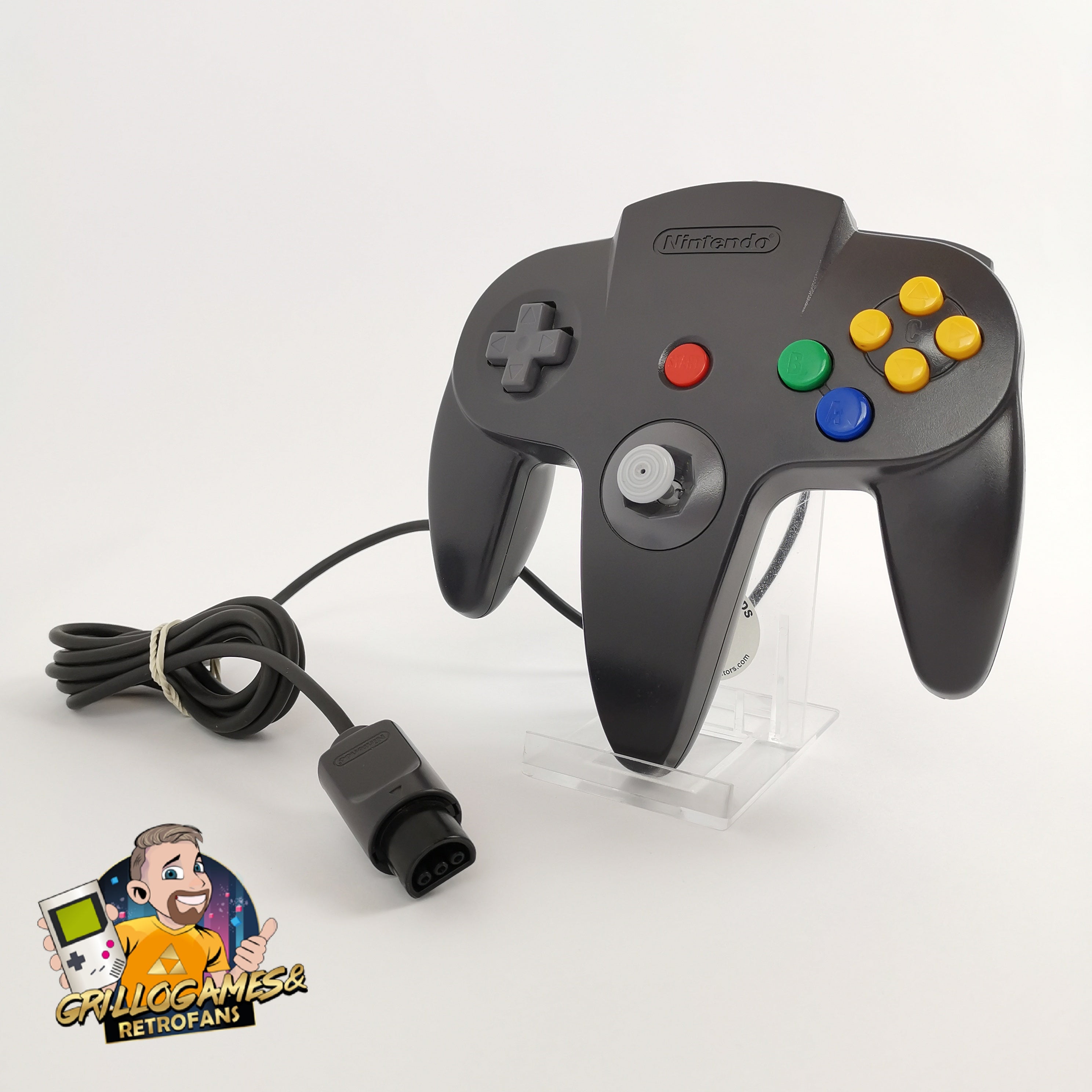 Nintendo 64 Controller Schwarz Original Zubehör N64 PAL