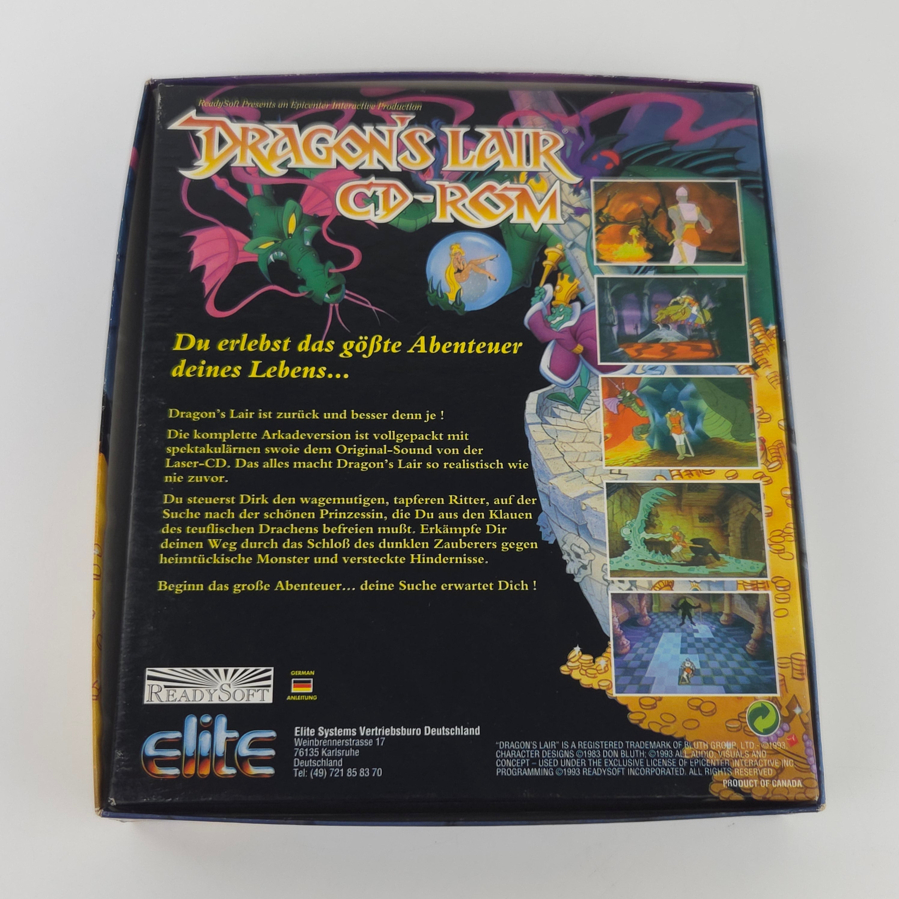 PC CD ROM Spiel Dragons Lair OVP 1993