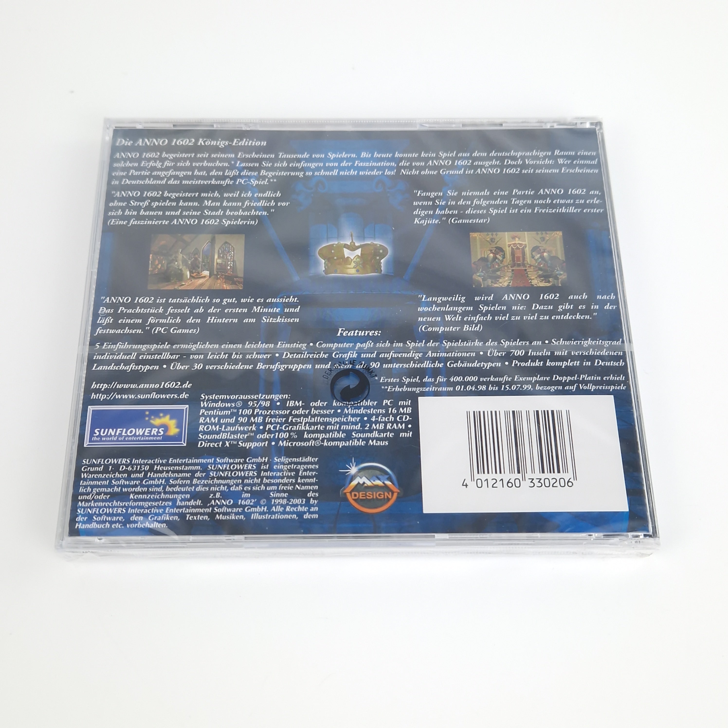 PC Spiel – ANNO 1602 Königs Edition Neu OVP