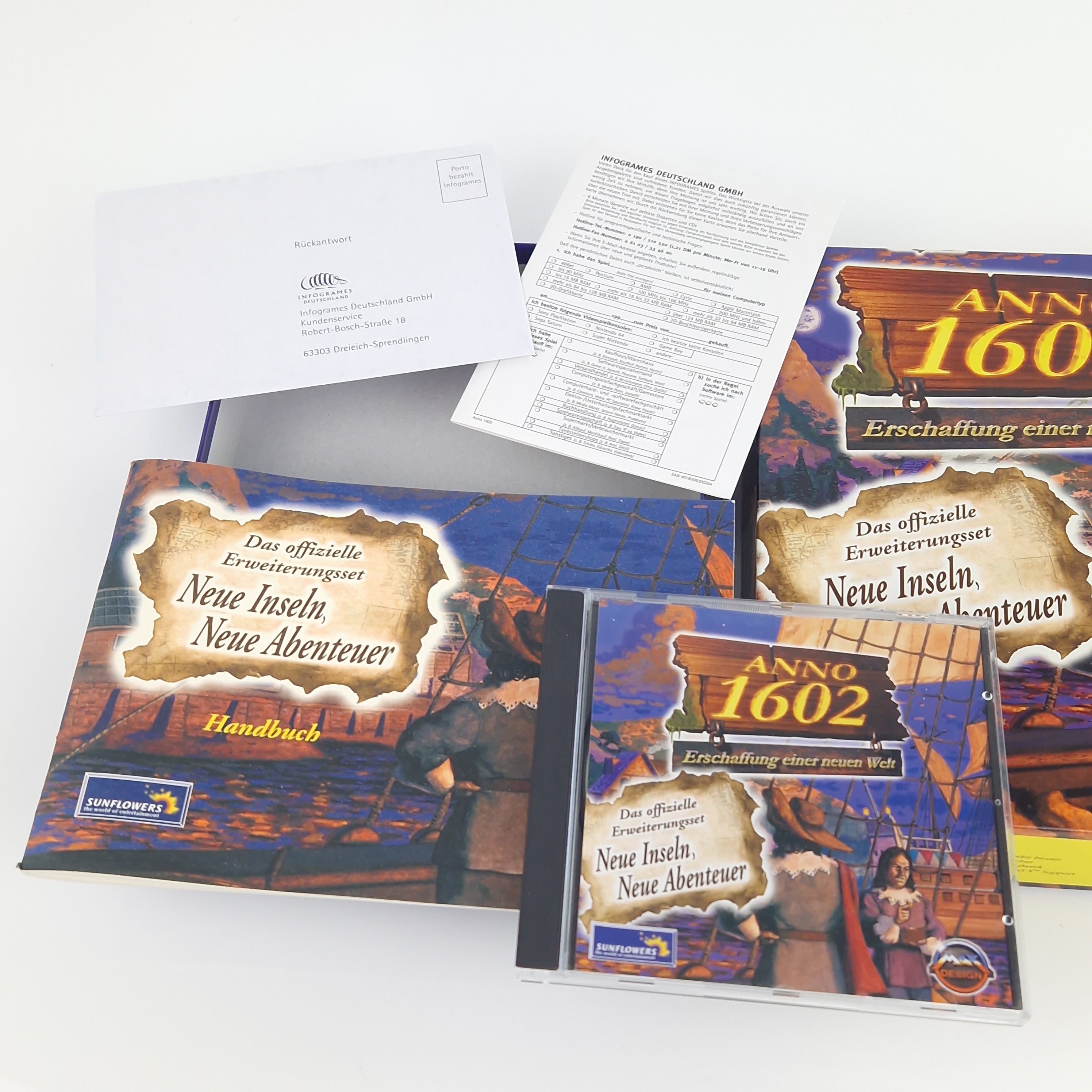 PC Spiel – ANNO 1602 Neue Inseln Handbuch CD ROM
