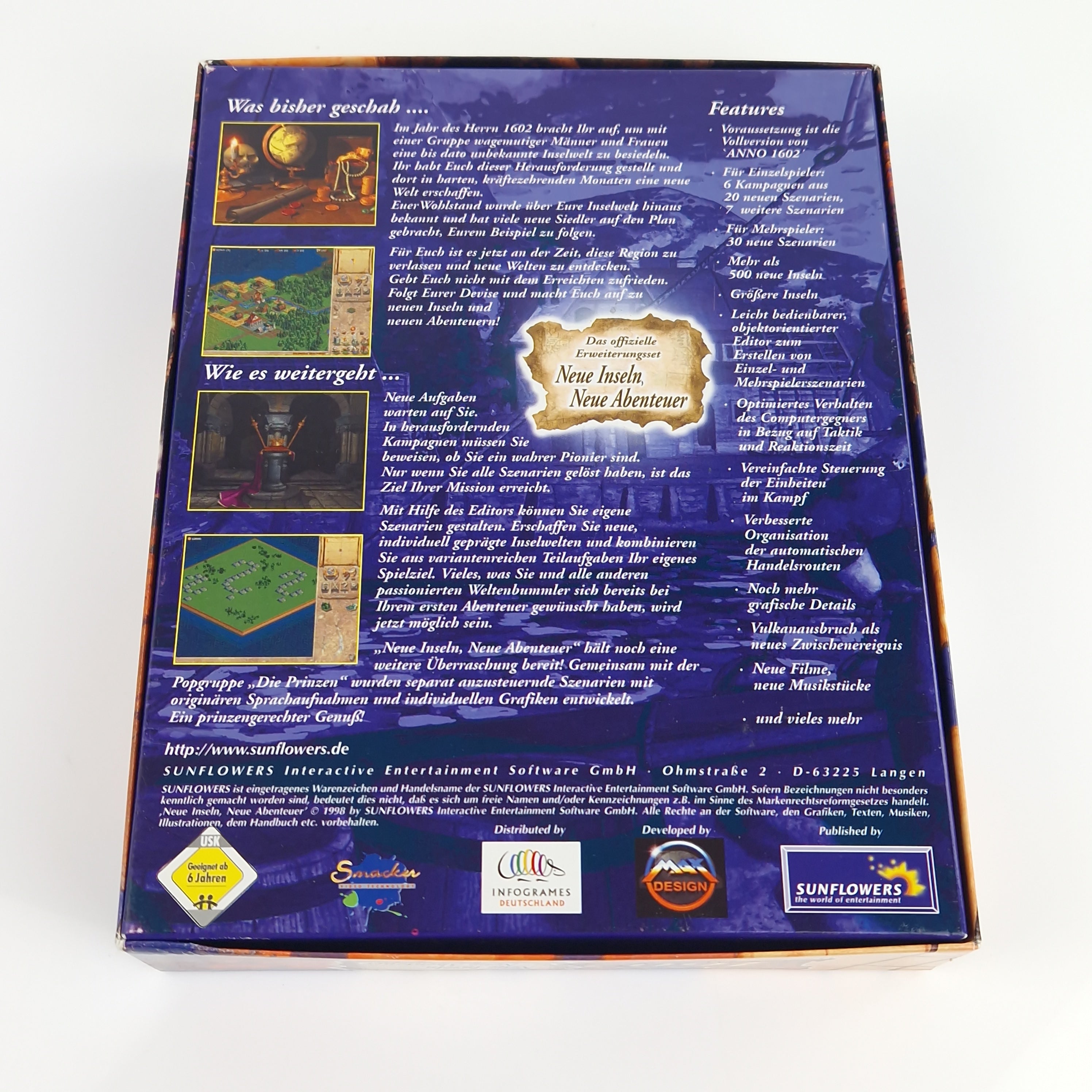 PC Spiel – ANNO 1602 Neue Inseln Handbuch CD ROM