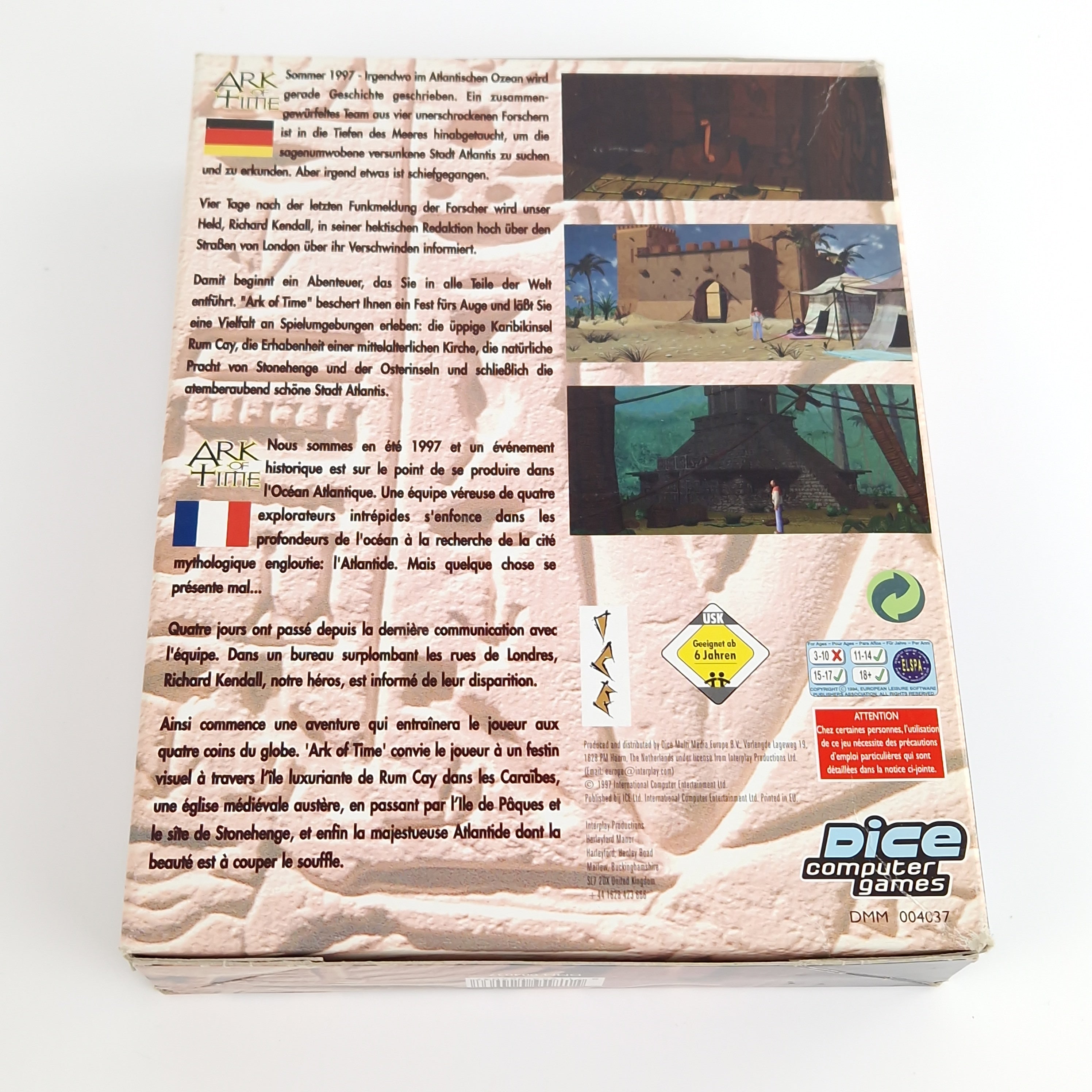 PC Spiel – Ark of Time Big Box OVP PAL