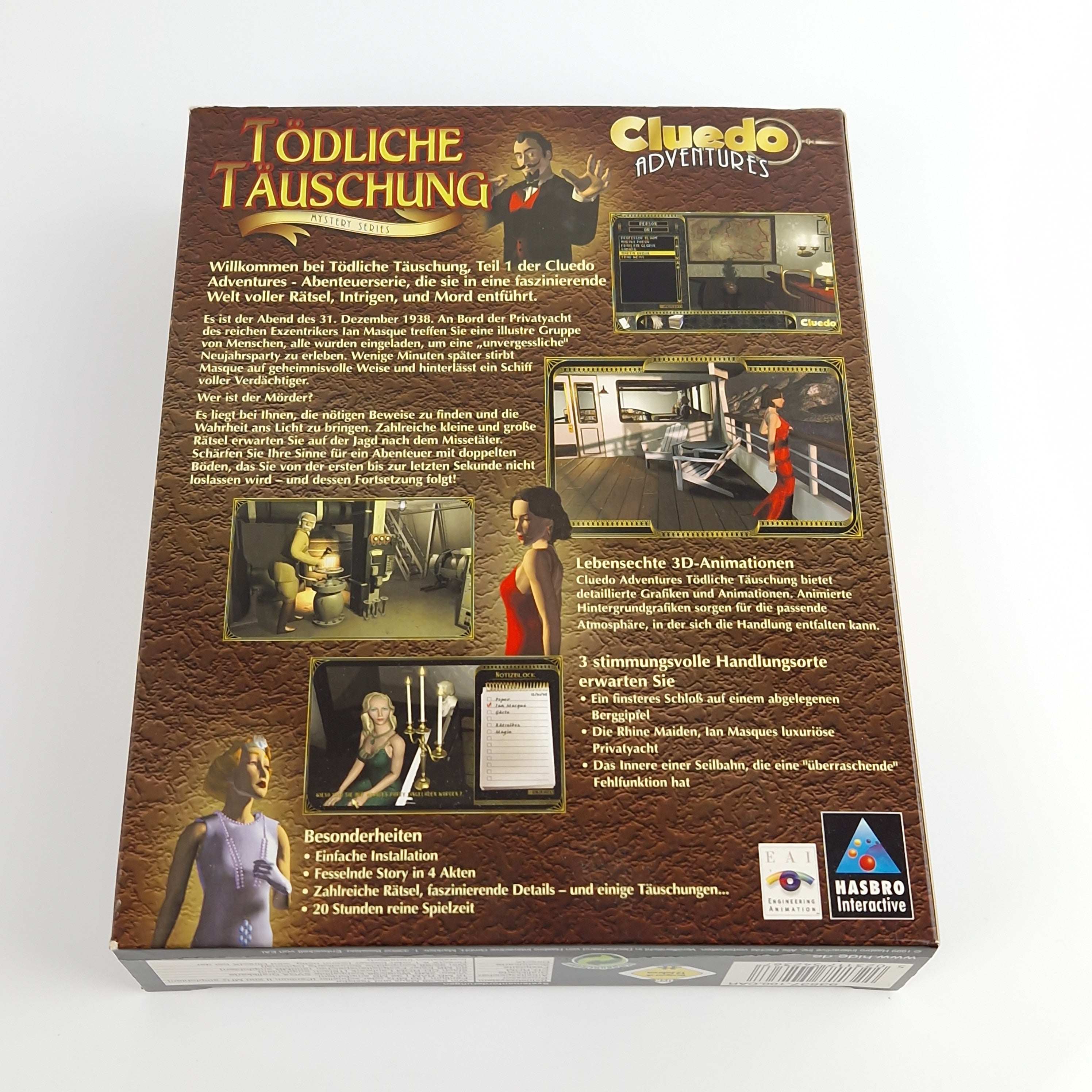 PC Spiel – Cluedo Adventures Tödliche Täuschung Big Box OVP