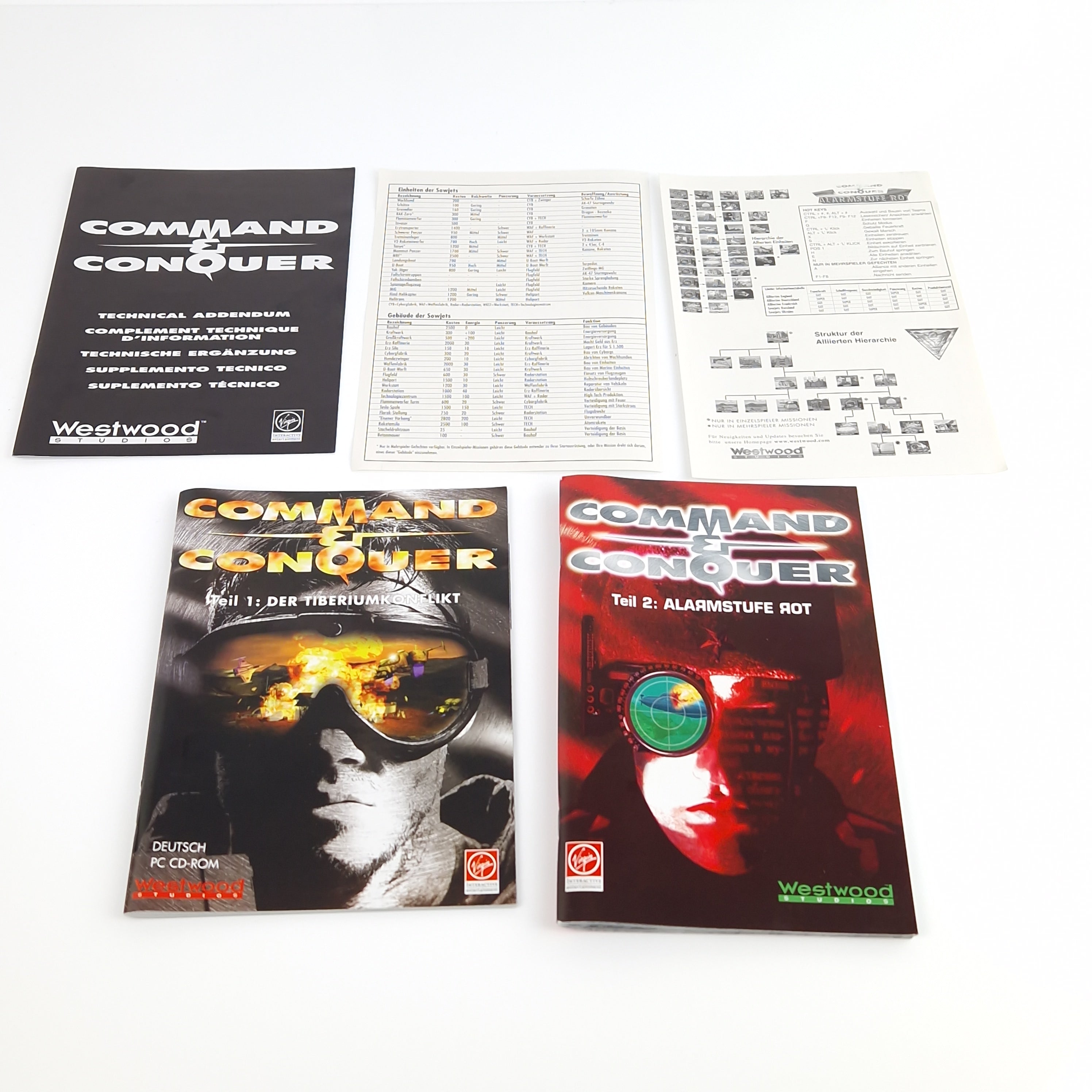 PC Spiel – Command & Conquer Teil 1 & 2 Big Box OVP PAL