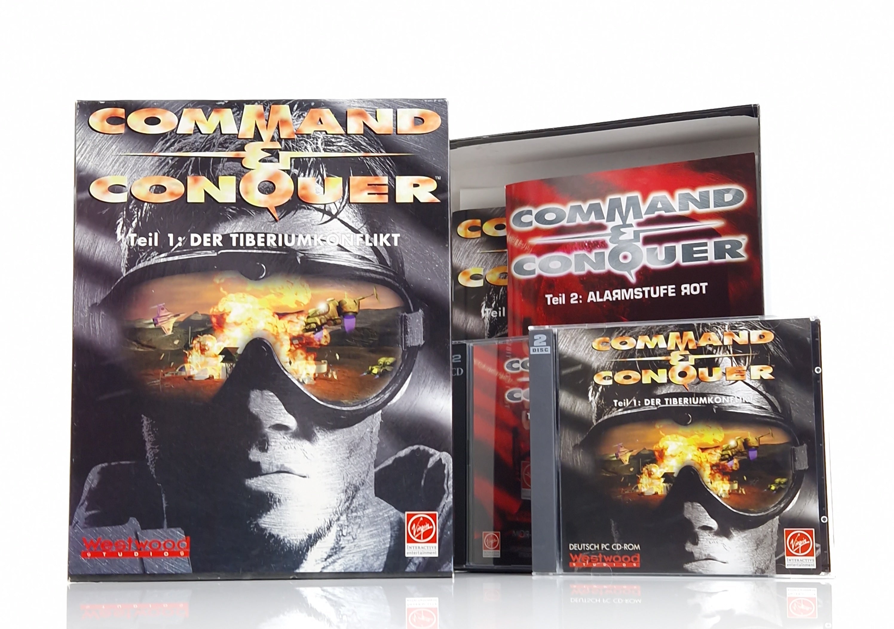 PC Spiel – Command & Conquer Teil 1 & 2 Big Box OVP PAL