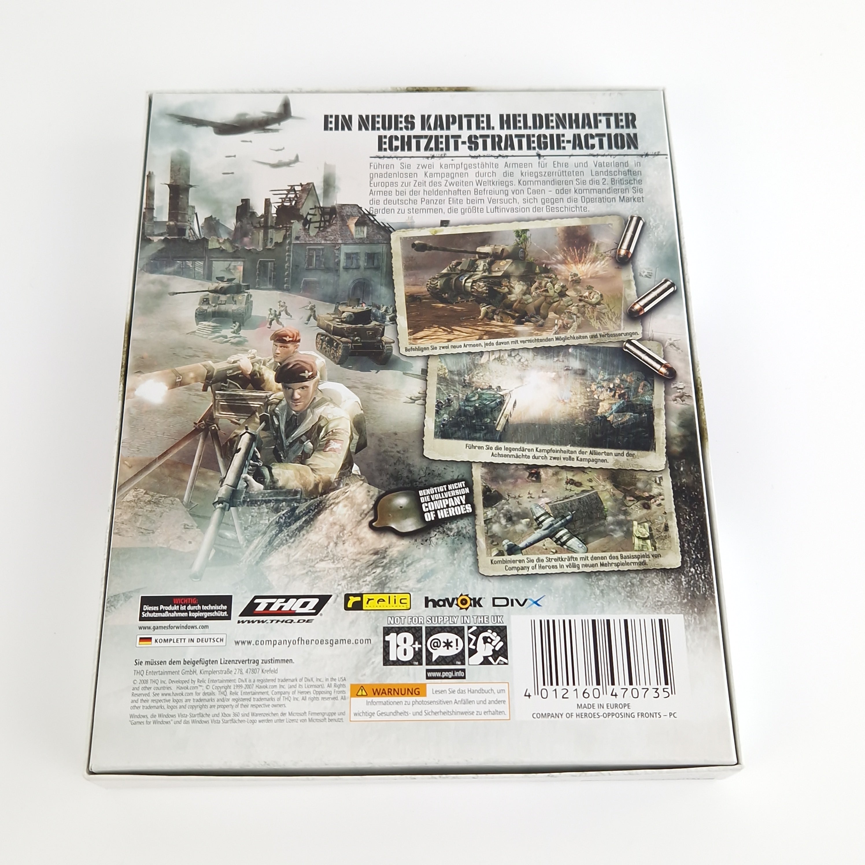 PC Spiel – Company of Heroes Opposing Fronts Big Box OVP