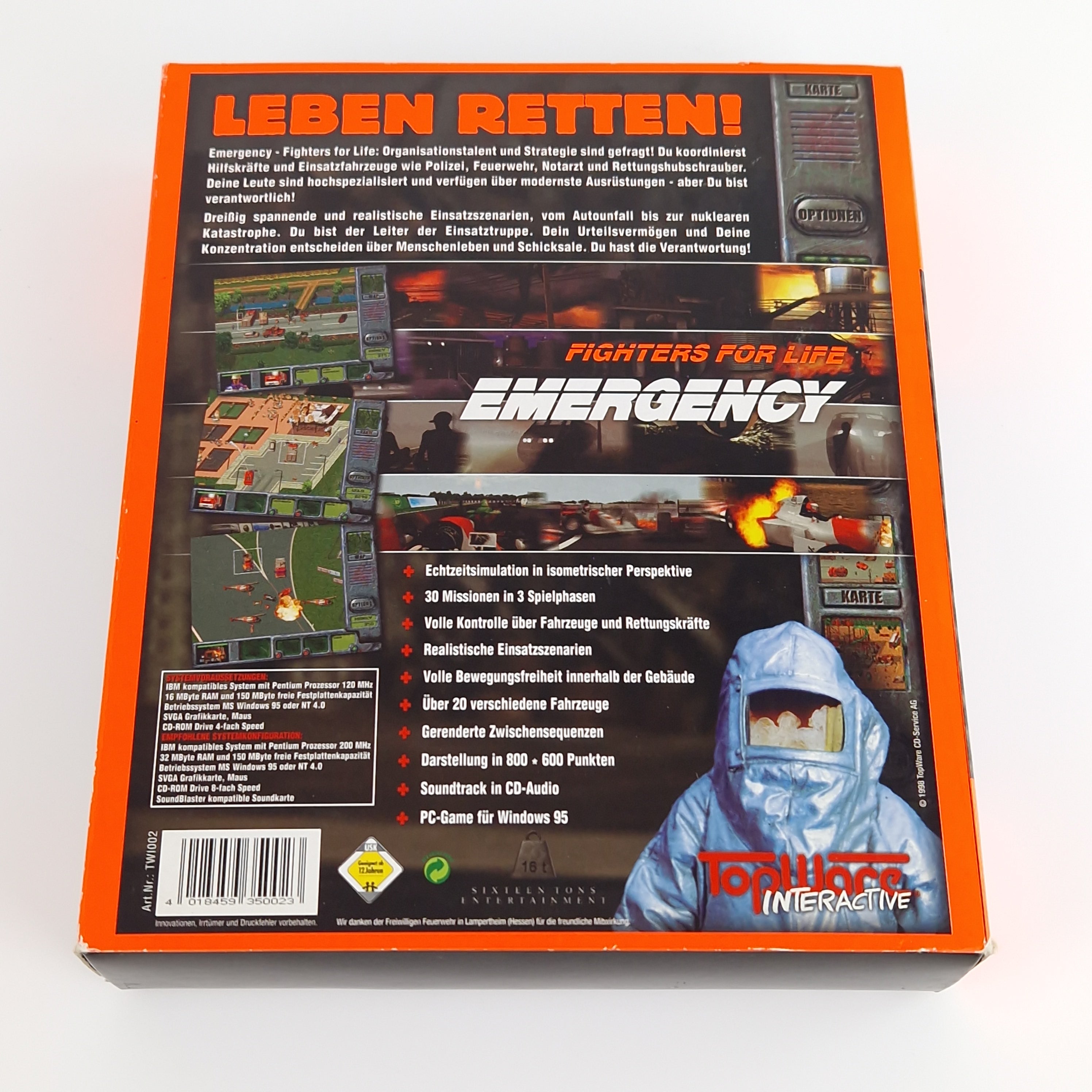 PC Spiel – Emergency Fighters for Life Big Box OVP PAL