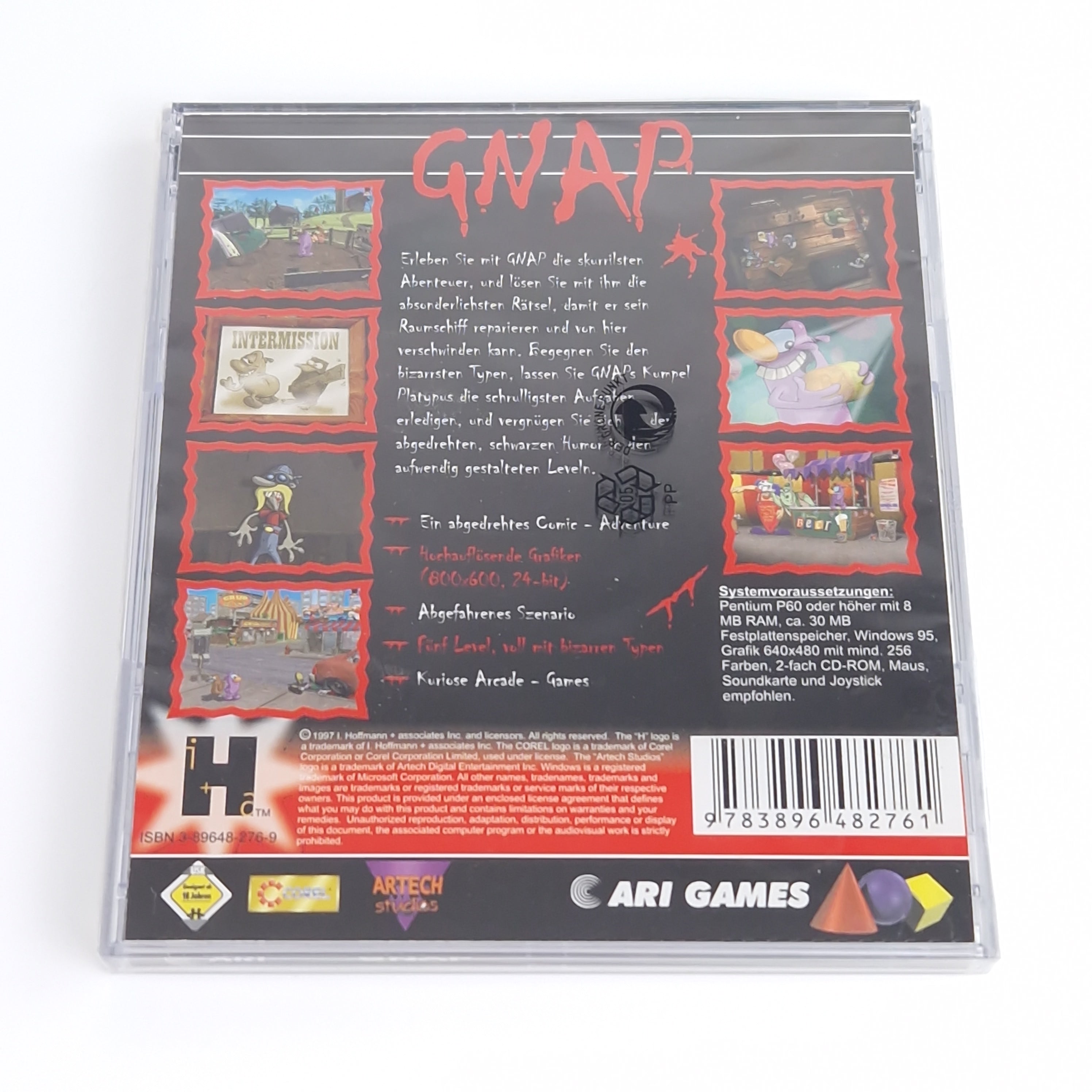 PC Spiel – GNAP CD Rom Anleitung Jewel Case Neu