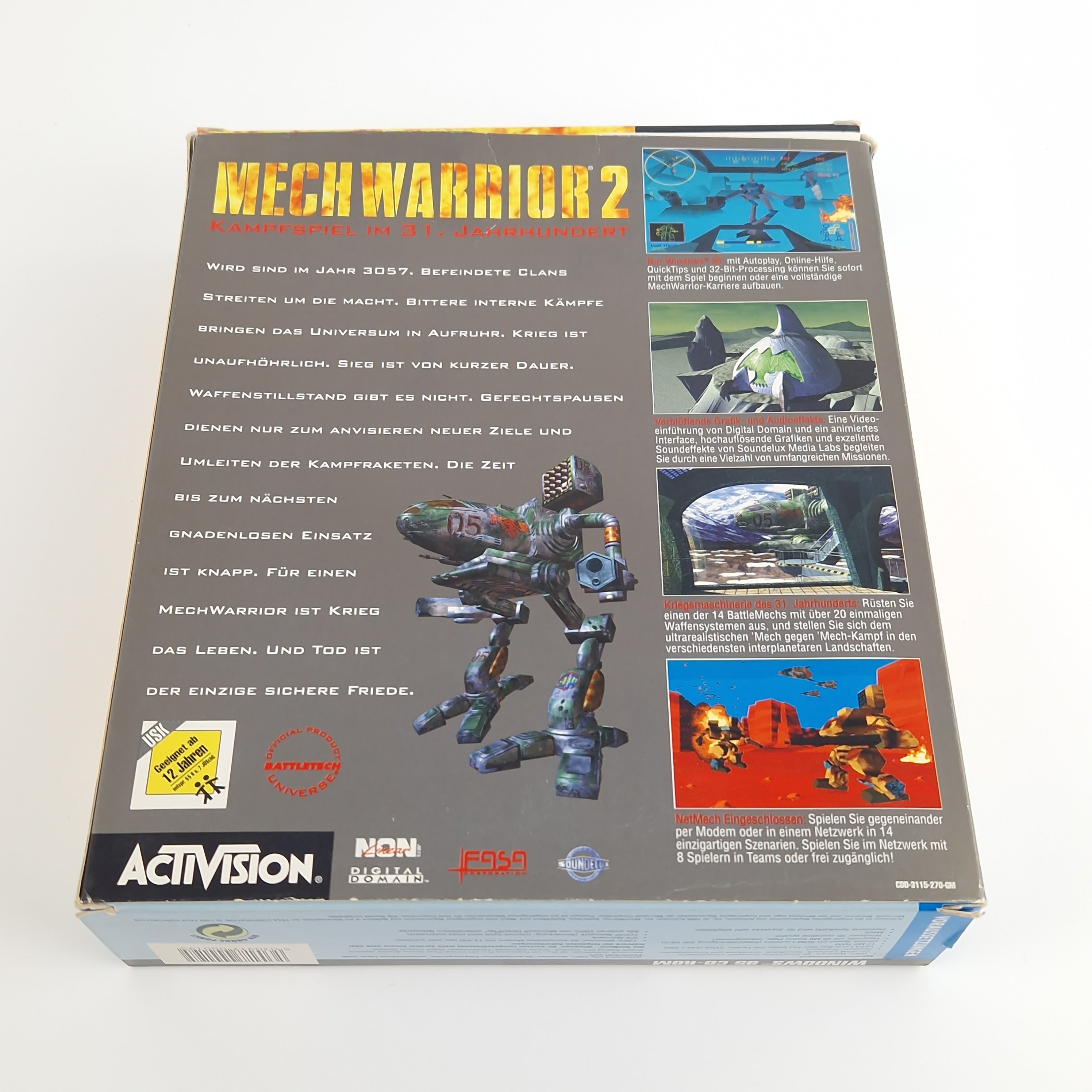 PC Spiel – Mech Warrior 2 Big Box OVP PAL Eurobox