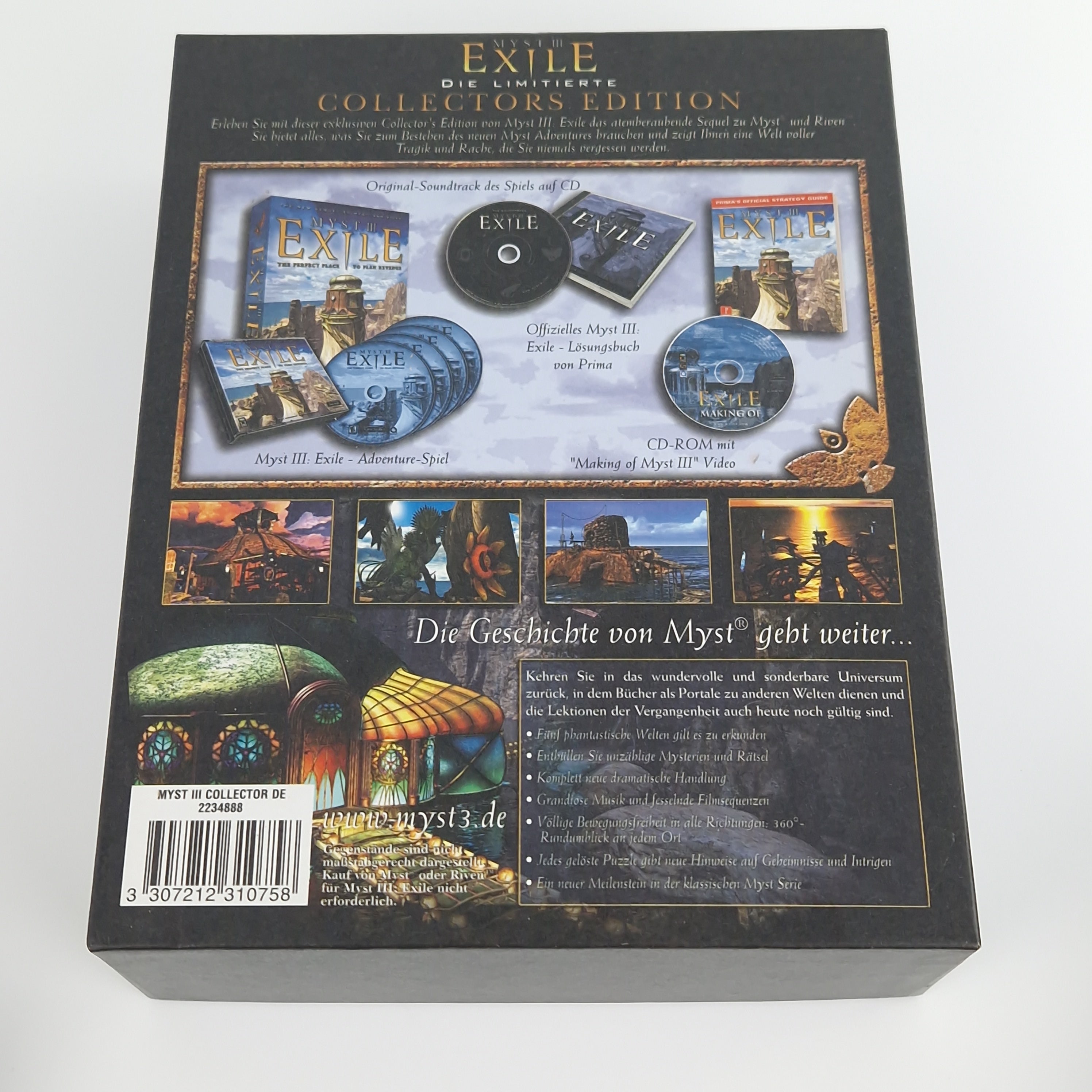 PC Spiel – Myst III Exile Collectors Edition OVP PAL